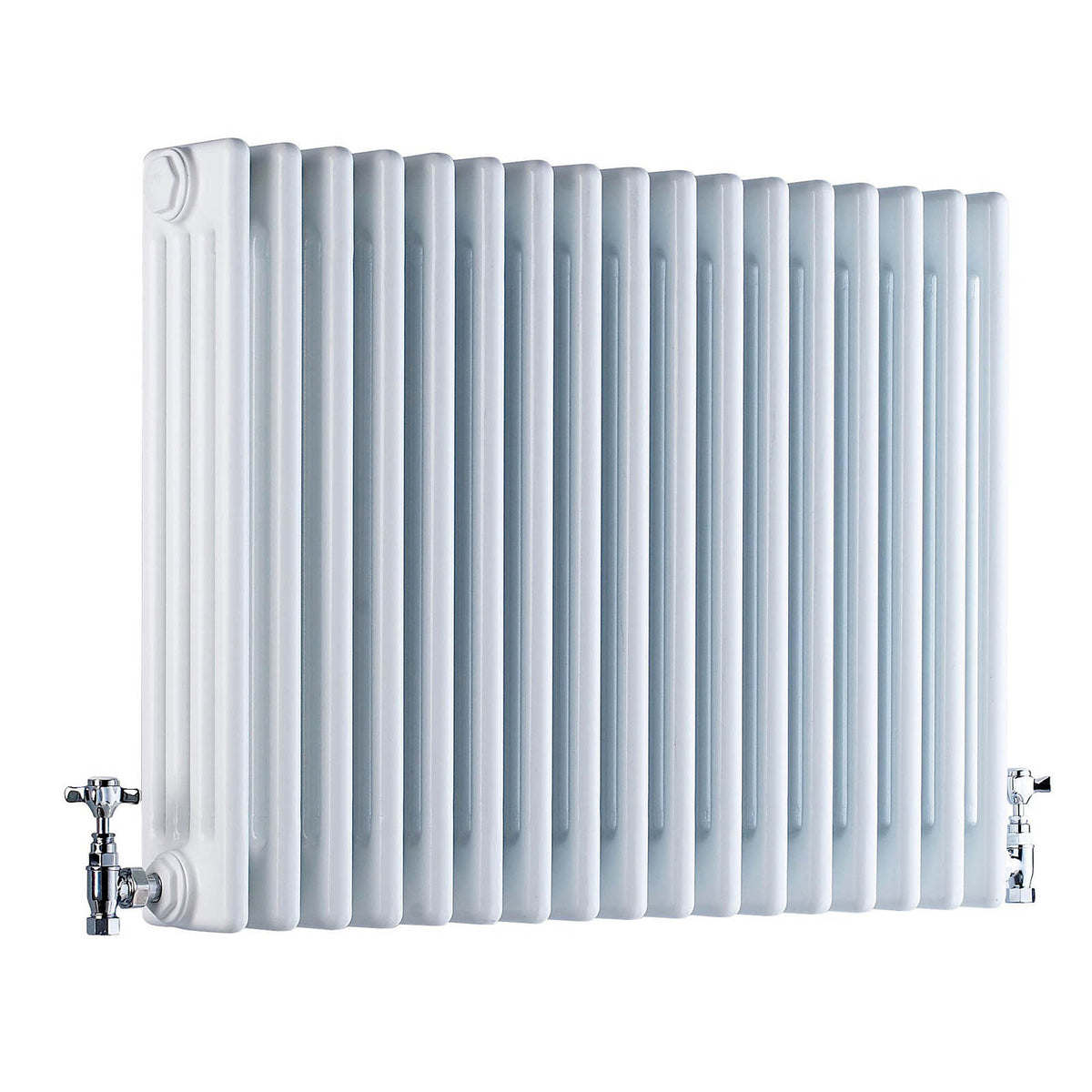 Acova 4 Column Radiator White Horizontal Steel 6005BTU Traditional W104.2xH60cm - Image 1
