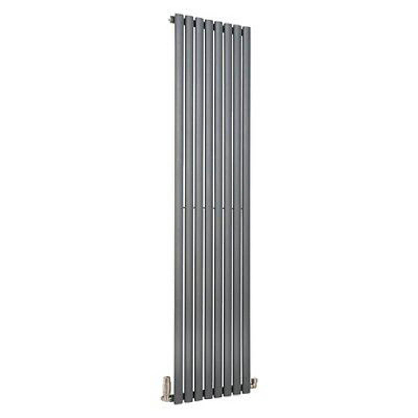 Ximax Vertical Designer Radiator Fortuna Anthracite 1562BTU (W)236 x (H)1800mm - Image 2