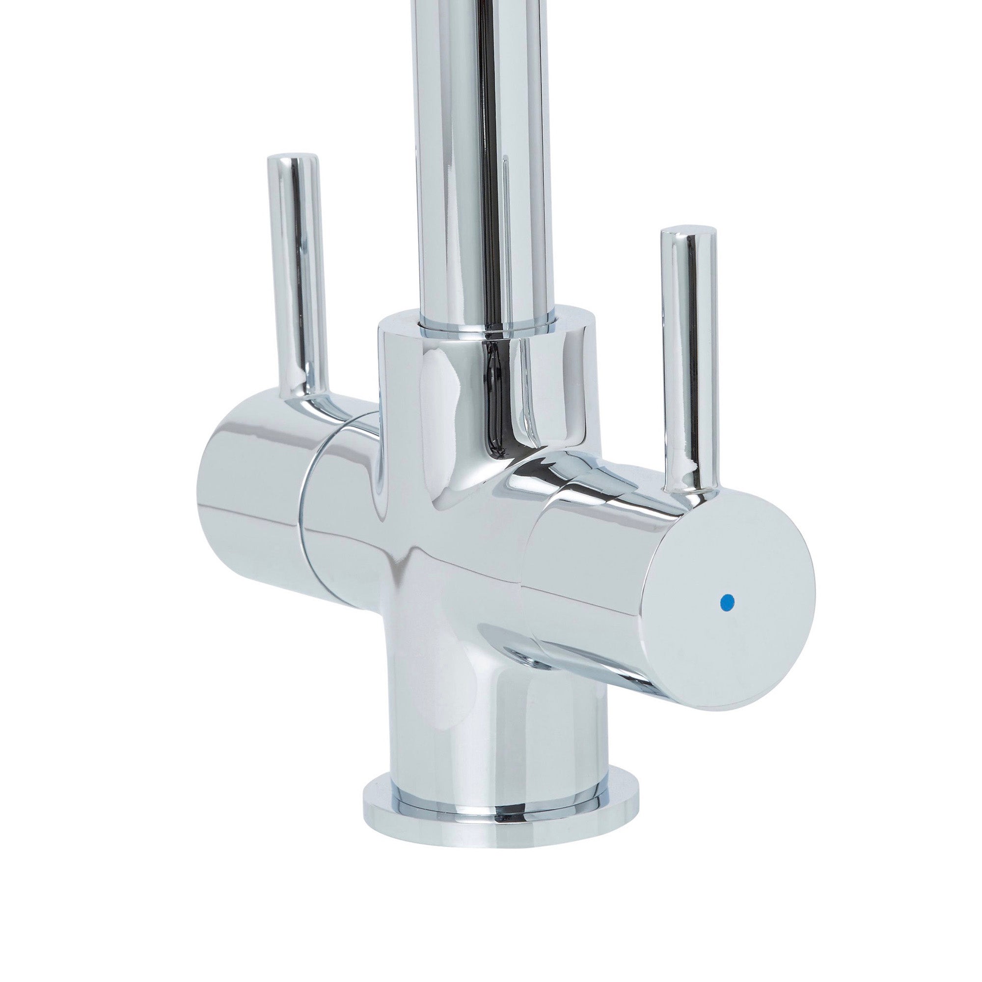 Cooke & Lewis Kitchen Tap Mono Mixer Double Lever Amsel Modern Chrome Effect - Image 2