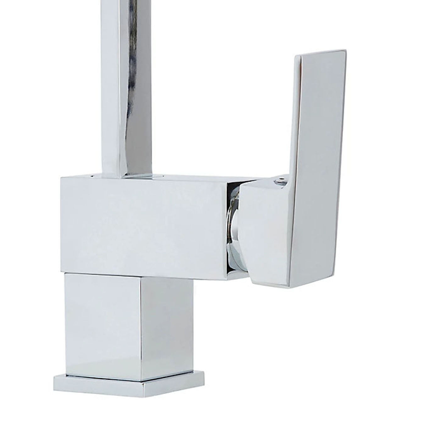 Cooke Lewis Kitchen Tap Mixer Chrome Single Lever Swivel Spout Modern Faucet - Image 2