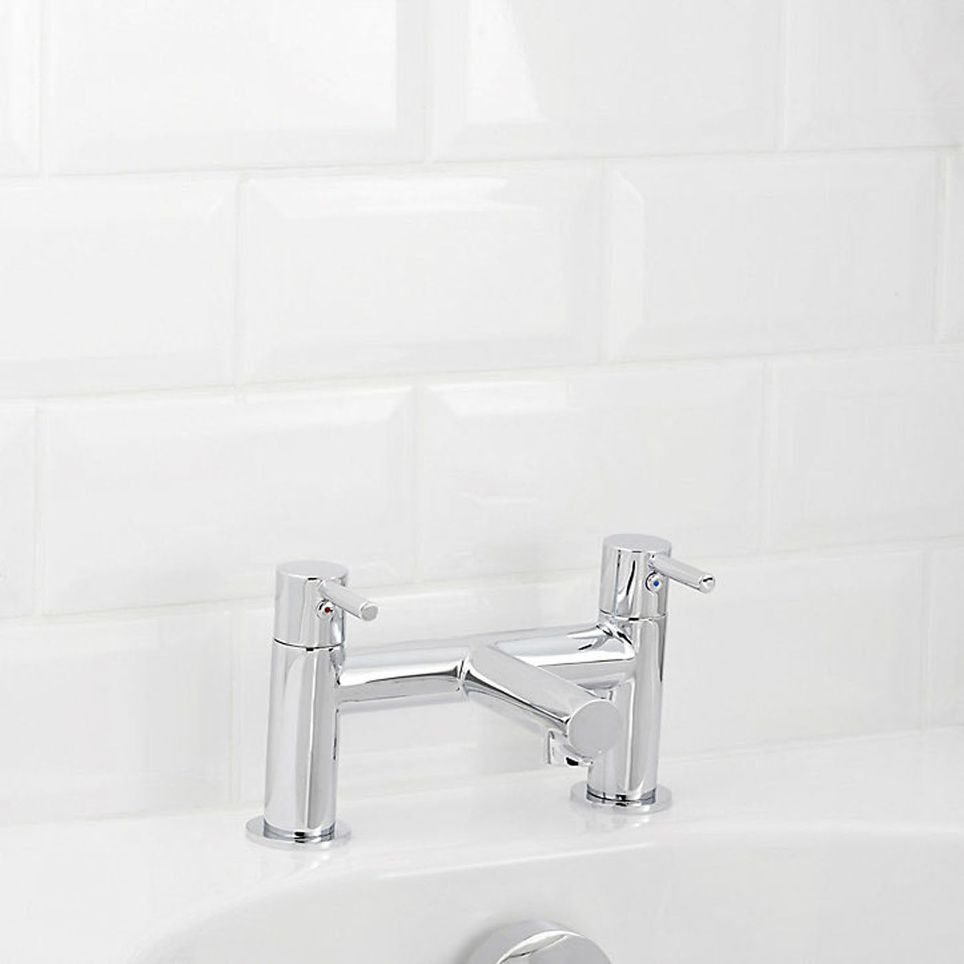 Bath Filler Tap Mixer Chrome ¼ Turn Operation Ceramic Cartridge Bathroom - Image 2