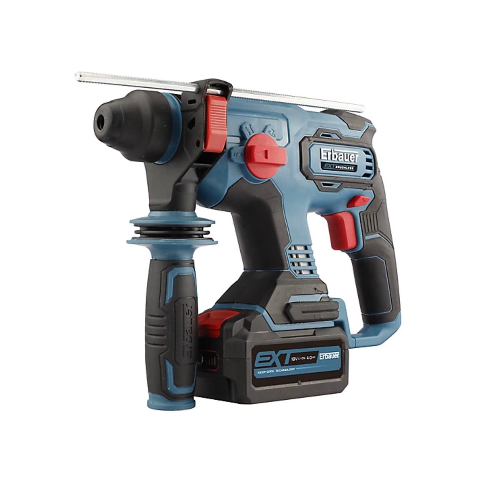 Erbauer SDS Plus Drill Cordless EXT One Battery System 18V 4Ah Li-ion Brushless - Image 1