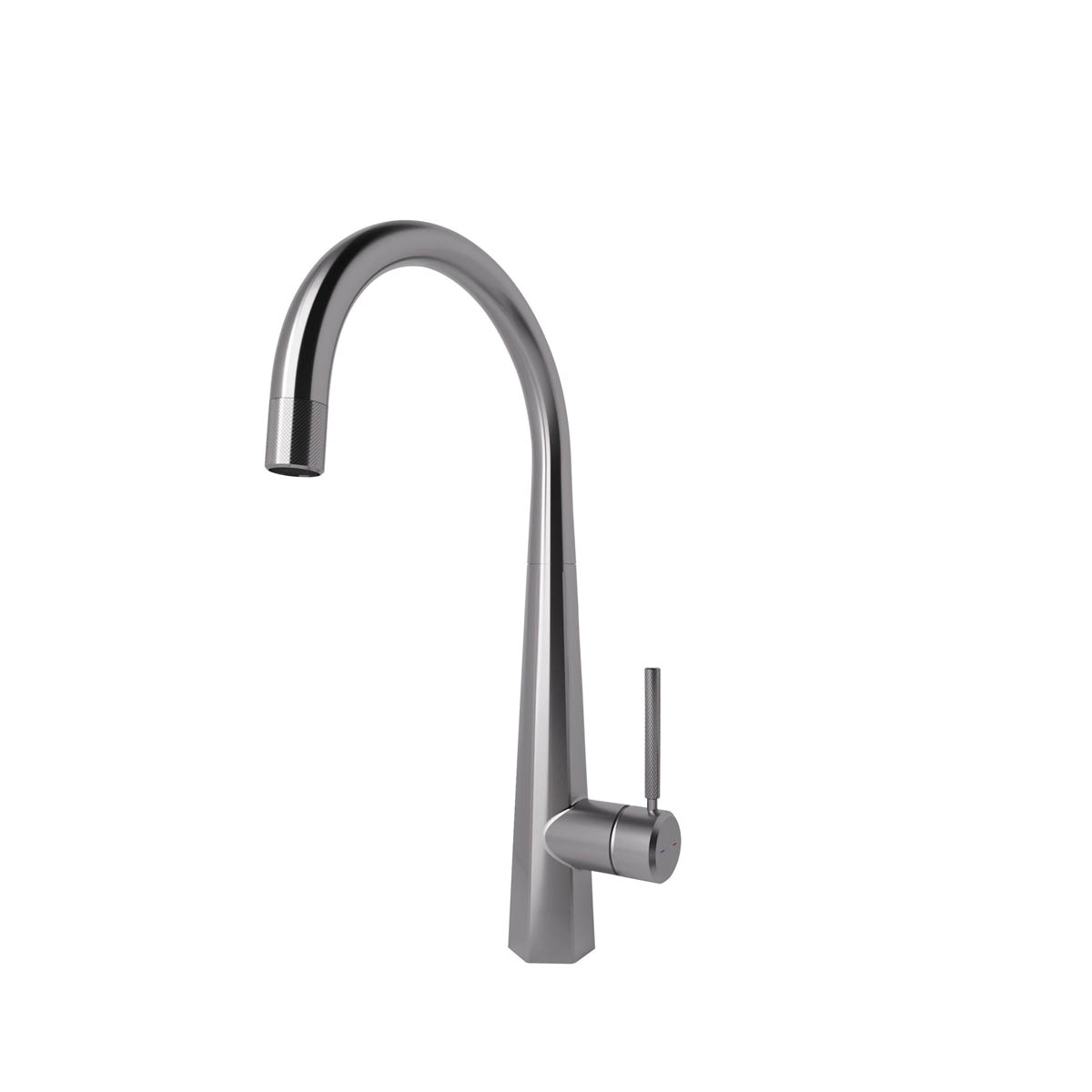 Kitchen Tap Mixer Stainless Steel Single Lever Ceramic Cartridge Modern Faucet - Image 1