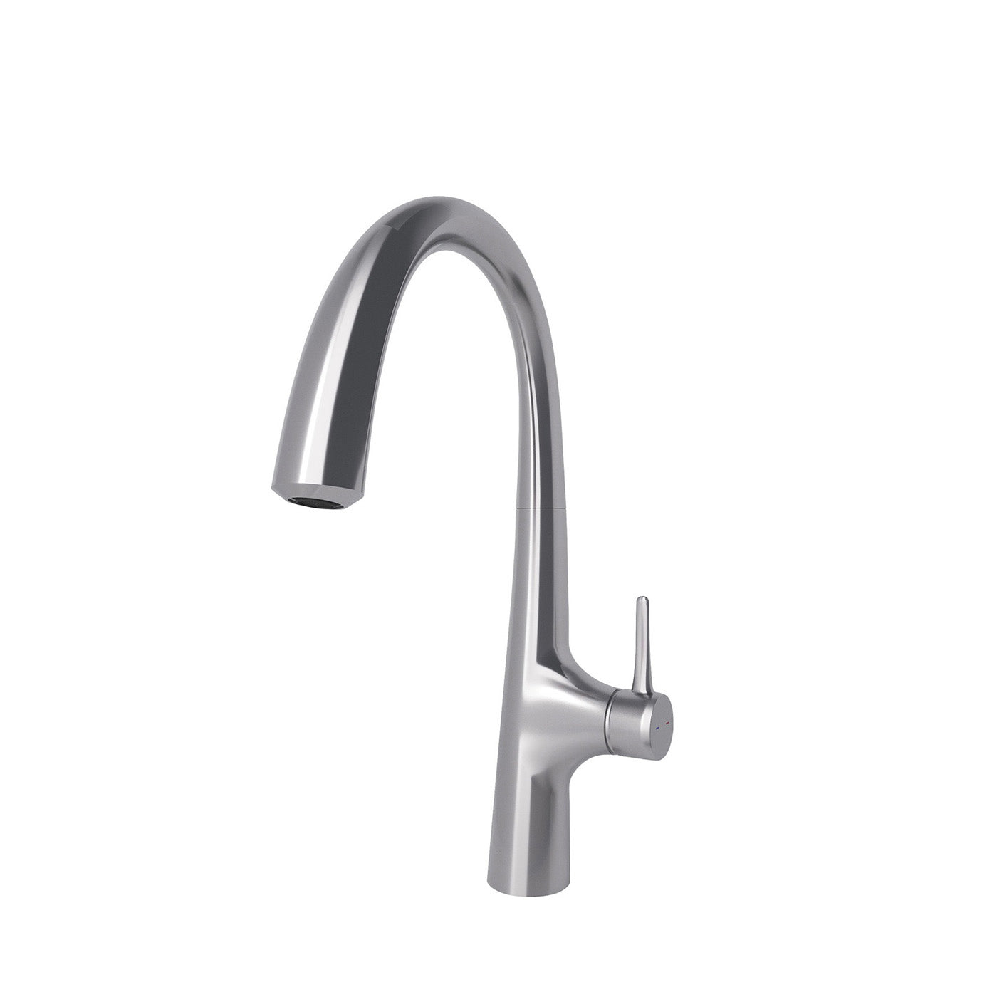 Kitchen Tap Mixer Stainless Steel Single Lever Ceramic Cartridge Modern Faucet - Image 1