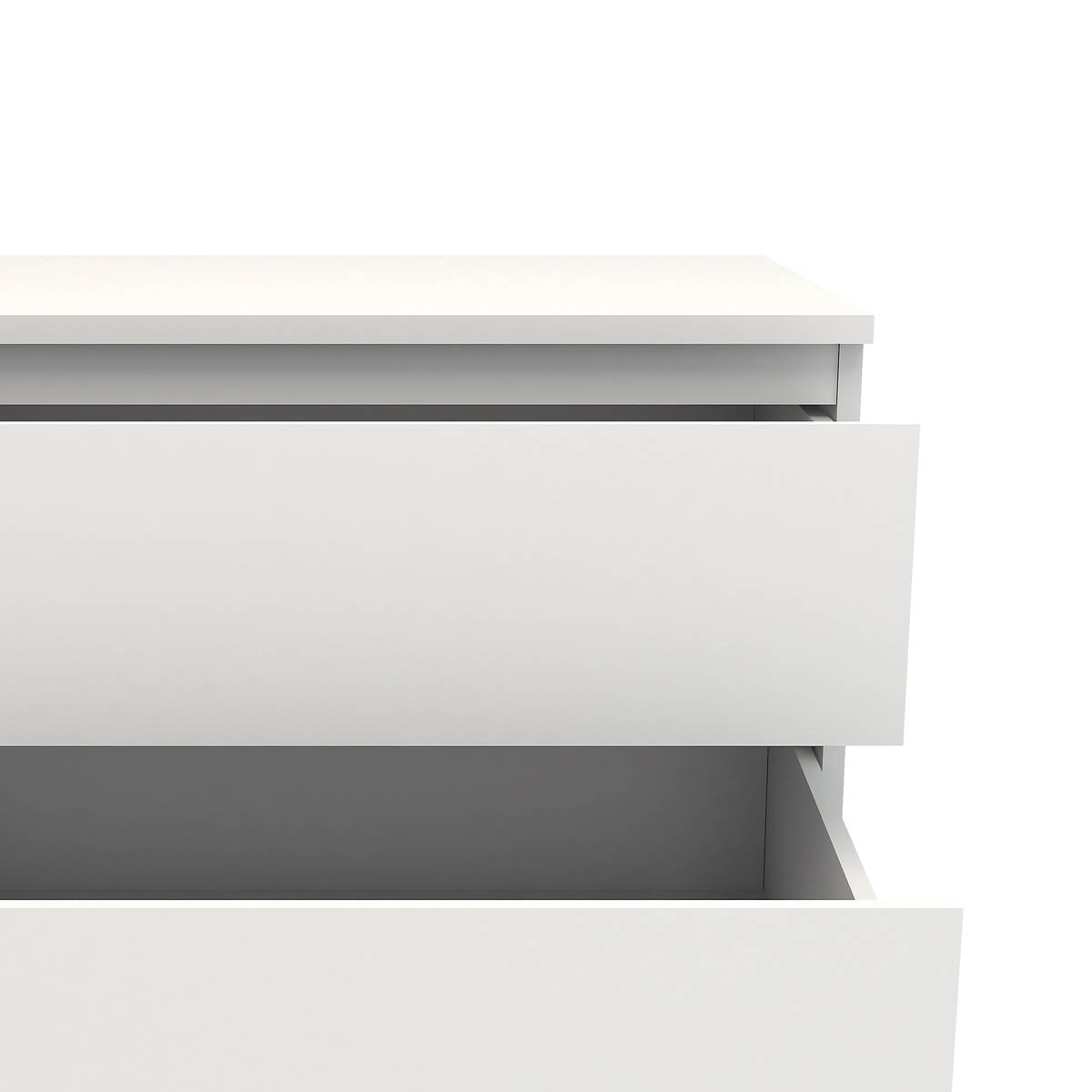 Nova Chest Of Drawers Matt White 3 Drawers Furniture (H)835 (W)768 (D)400mm - Image 5