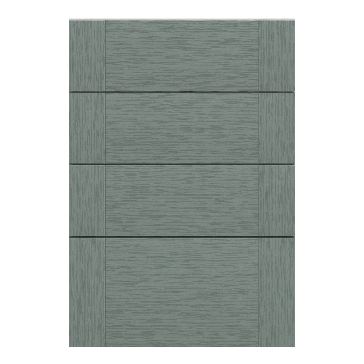 Kitchen 4 Drawer Front Painted Matt Reed Green Wood Effect 4 Pack H71.5xW49.7cm - Image 1