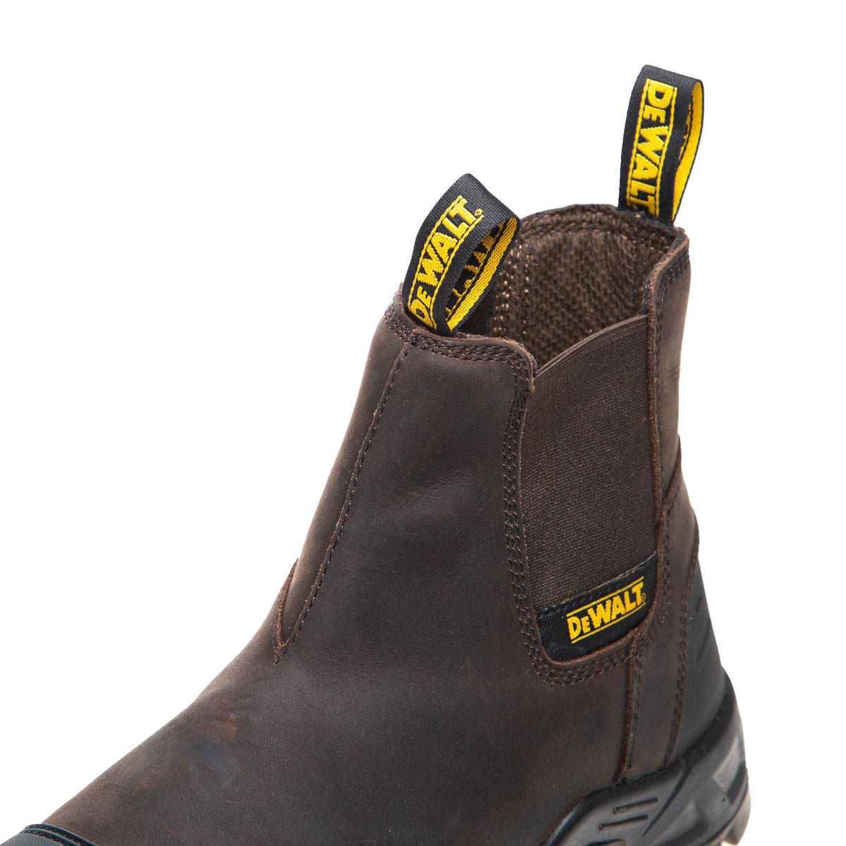DeWalt Safety Dealer Boots Unisex Regular Fit Brown Slip On Steel Toe Size 11 - Image 4