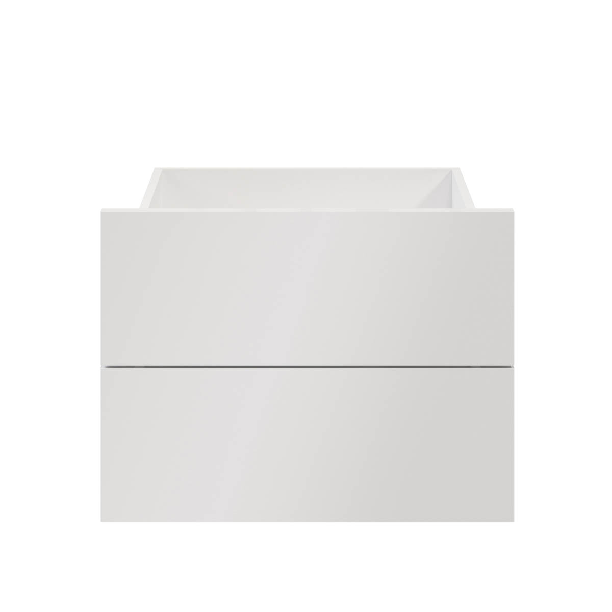Slab External Drawer Atomia Gloss White (H)184.5x(W)497x(D)390mm Set of 2 - Image 3