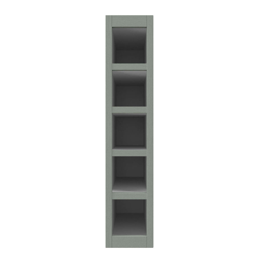 Kitchen Wine Rack Cabinet Fascia Wood Matt Reed Green (H)715mm(W)147mm - Image 7