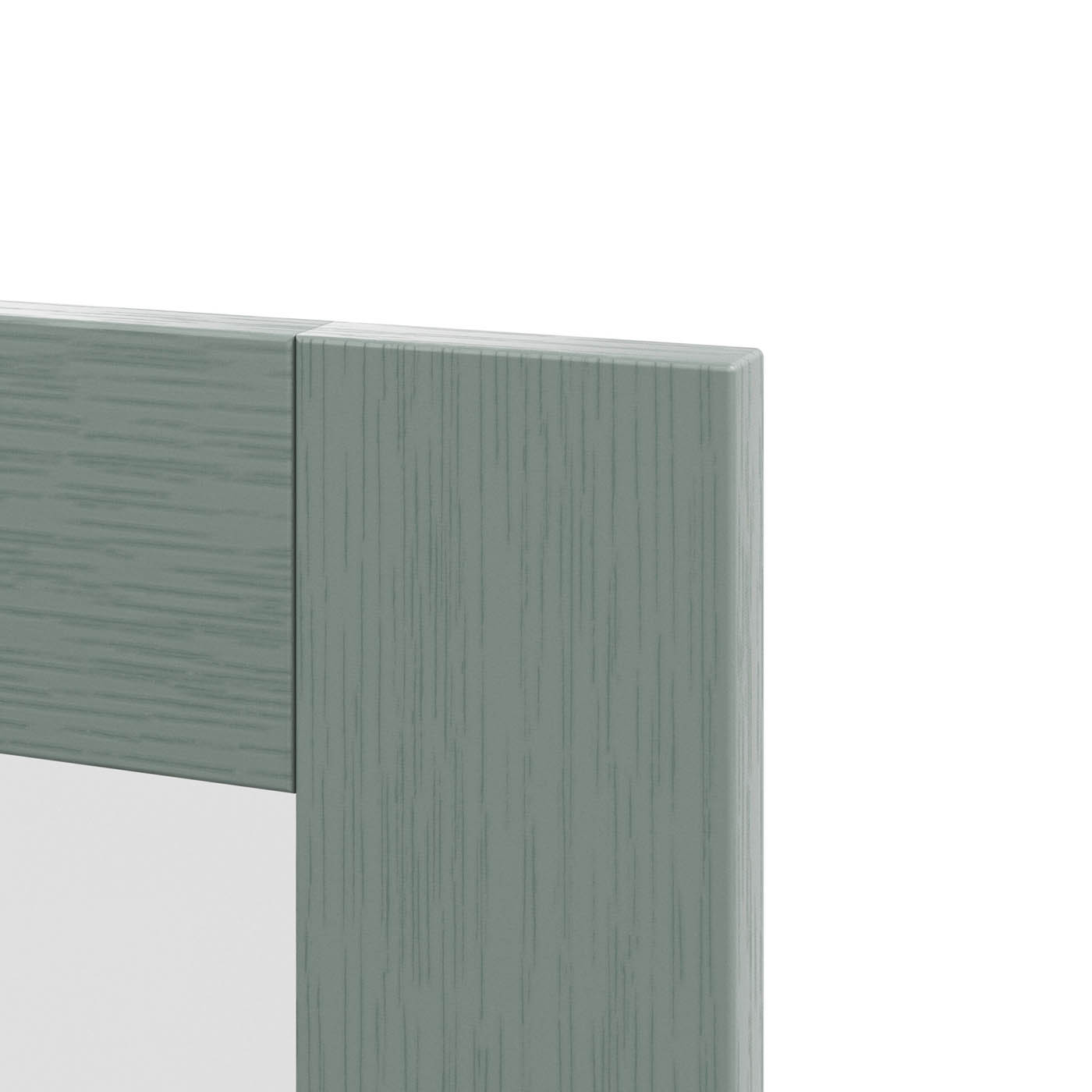 GoodHome Alpinia Matt reed green wood effect Shaker Glazed Cabinet door (W)500mm (H)715mm (T)18mm - Image 5