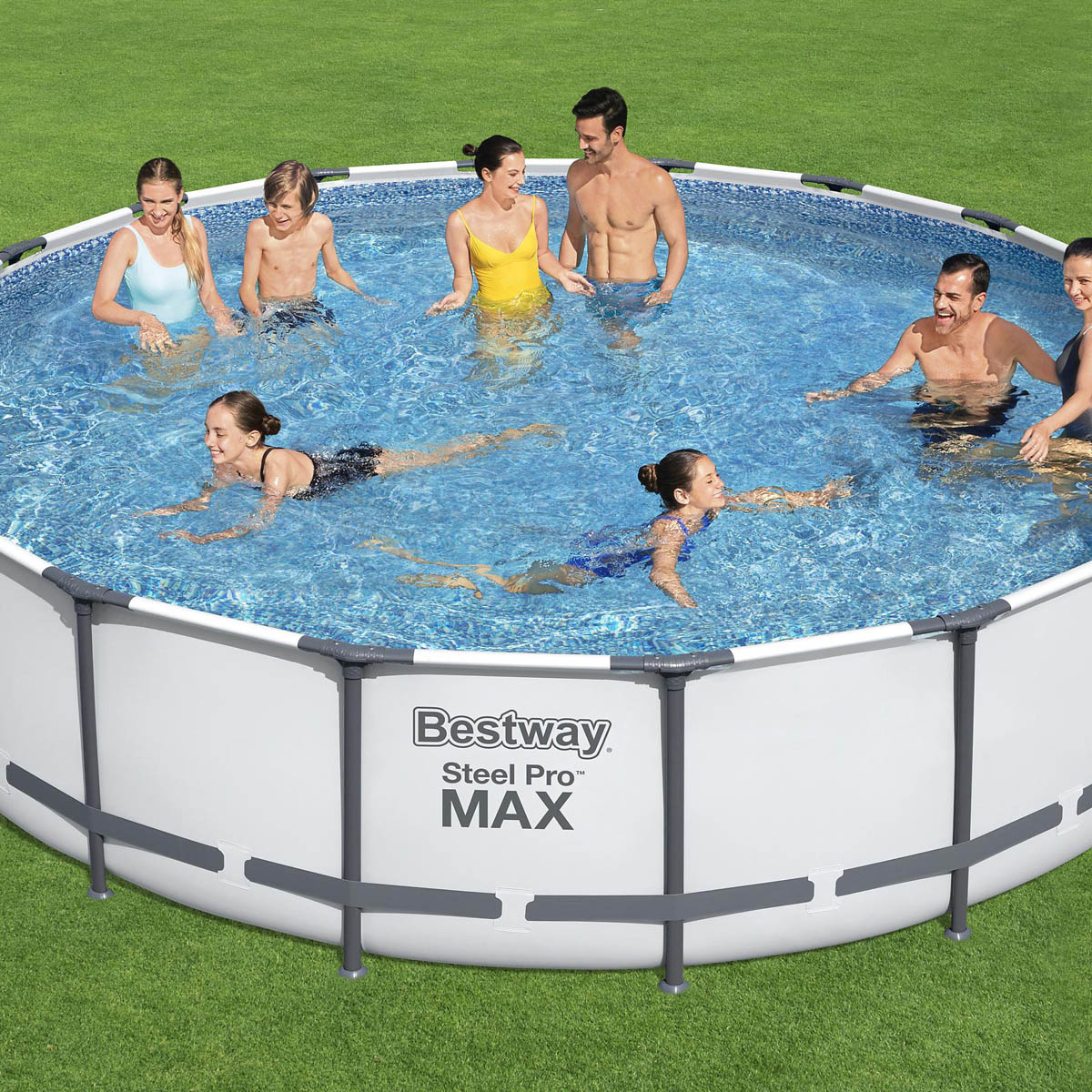 Bestway Swimming Pool Set Steel Pro Max Above Ground Outdoor (L)5.49 x (H)1.22 m - Image 2