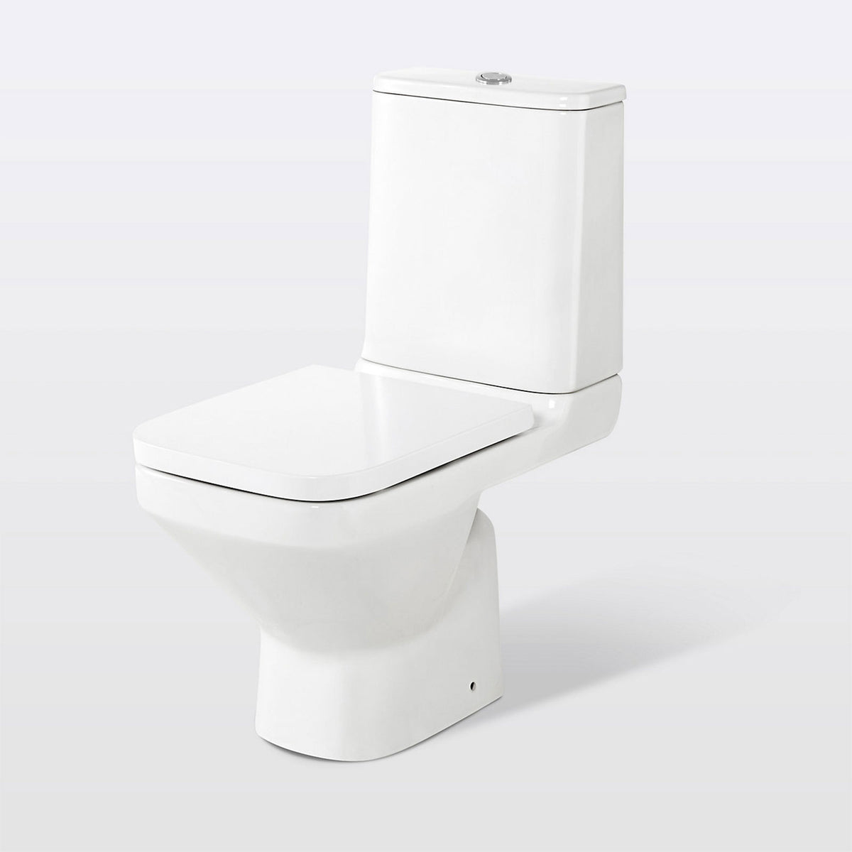 GoodHome Teesta White Rimless Close-coupled Toilet & cistern with Soft close seat - Image 1