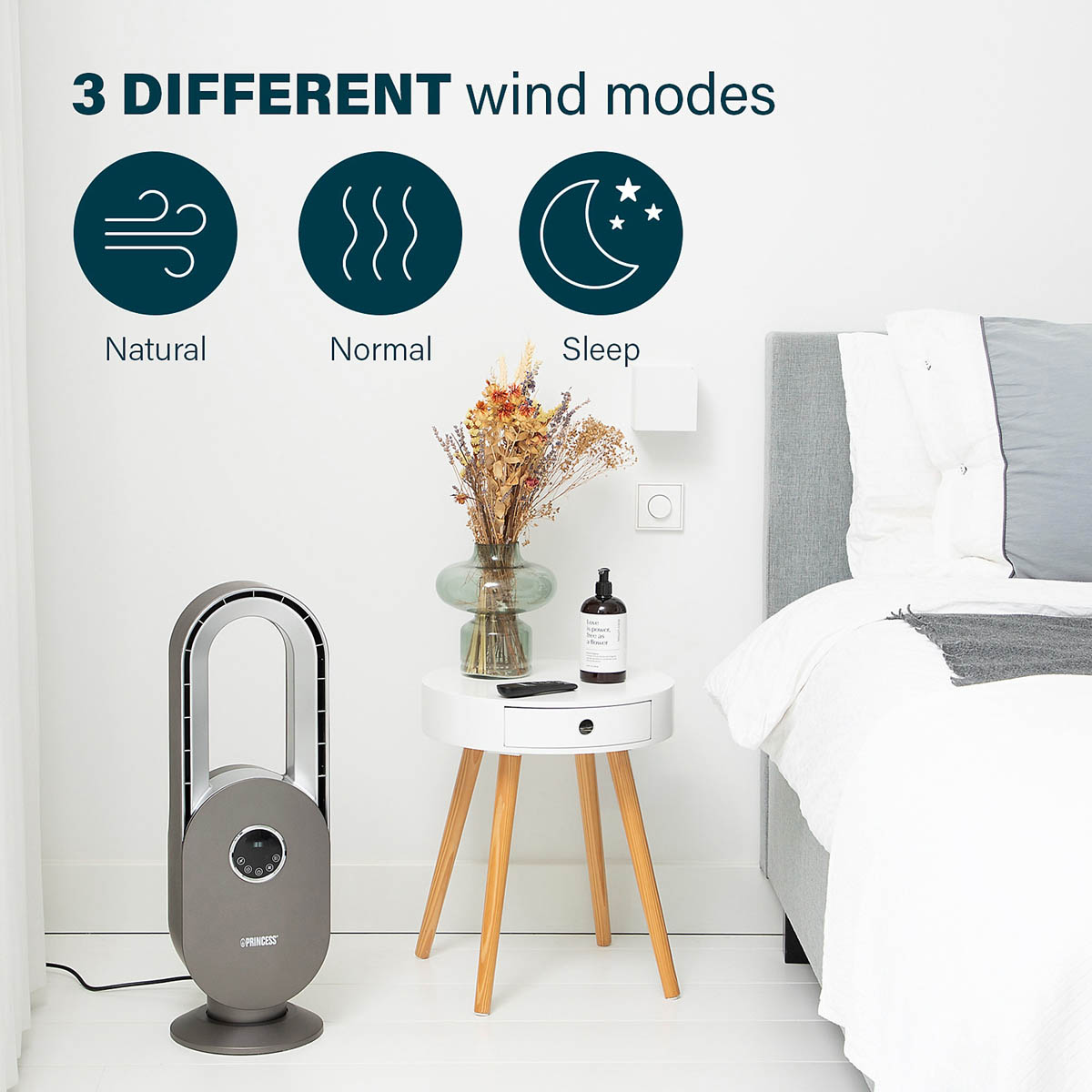Princess Fan Cooling and Air Circulation Bladeless Remote Control (H)67.5cm - Image 6