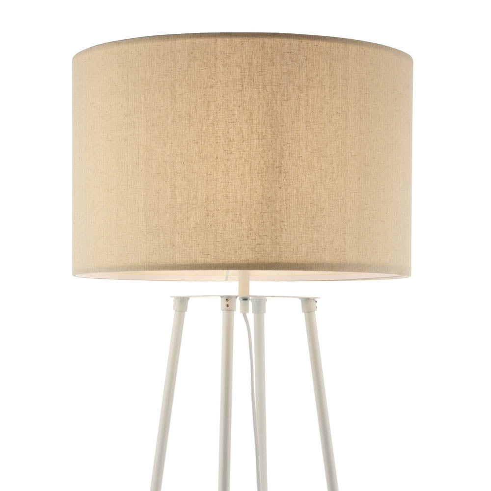 Floor Lamp With Shelf White Storage Display Modern Standing Lounge Light Home - Image 4