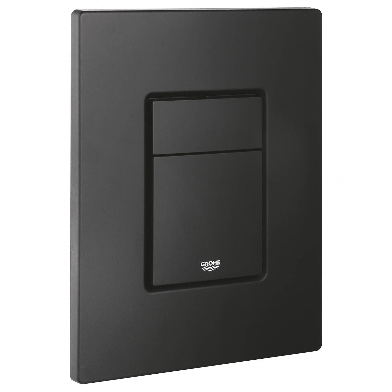 Grohe Even Matt Black Dual Flushing plate (H)197mm (W)156mm - Image 1