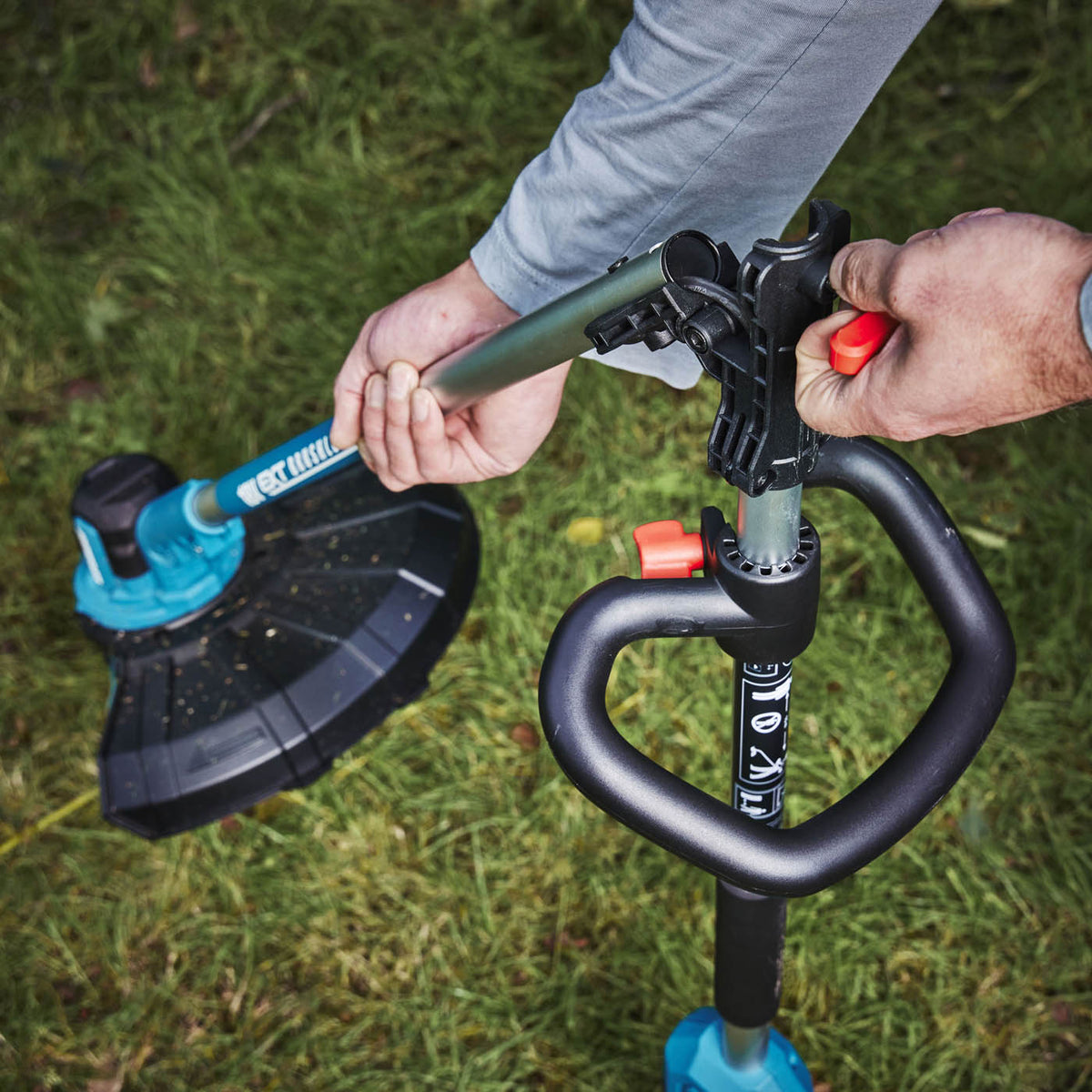 Erbauer Grass Trimmer EB18V Cordless Adjustable Ergonomic Handle 18V Li-Ion 33cm - Image 7