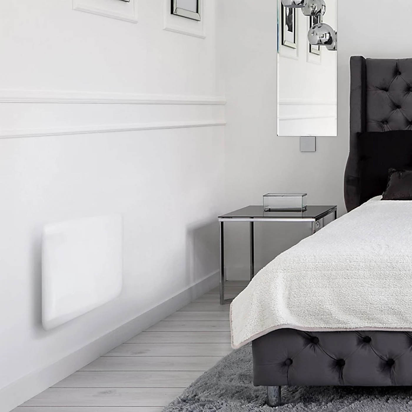 Panel Heater Electric Smart Compact Wall-Mounted 600W White Programmable - Image 2