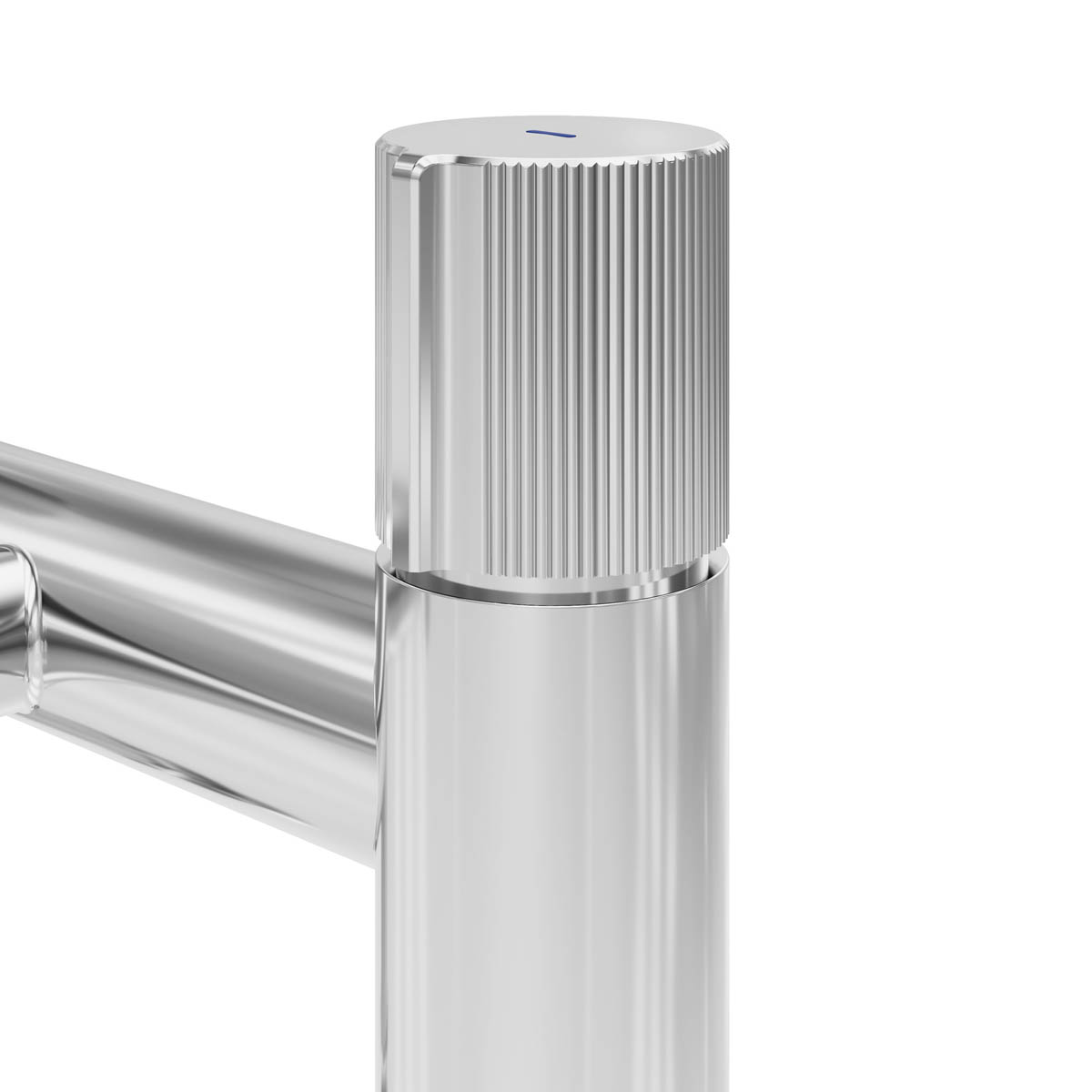 Bath Filler Tap Gloss Chrome ¼ Turn Round Head Ceramic Cartridge Modern Bathroom - Image 7
