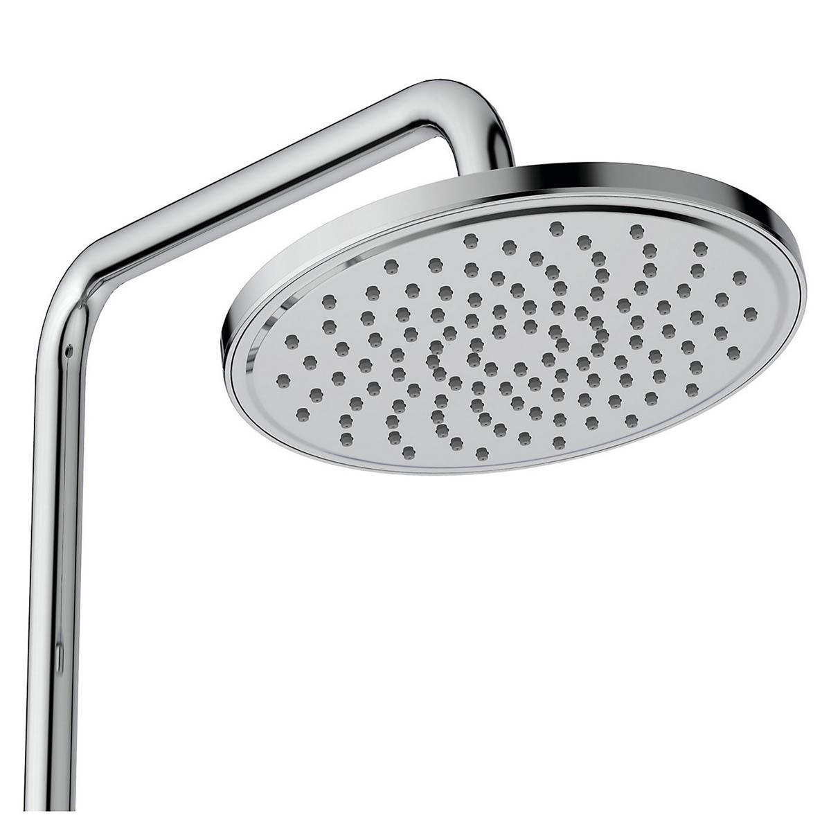 Mixer Shower Thermostatic Dual Round Head Chrome Effect Gloss Exposed Valve - Image 5