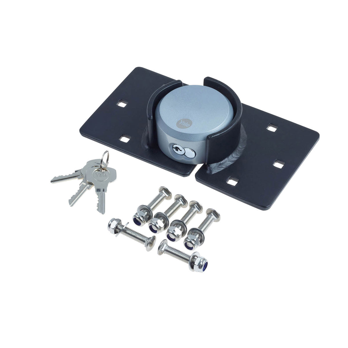 Yale Van Hasp Lock Hardened Steel Heavy Duty Weatherproof Corrosion Resistant - Image 1