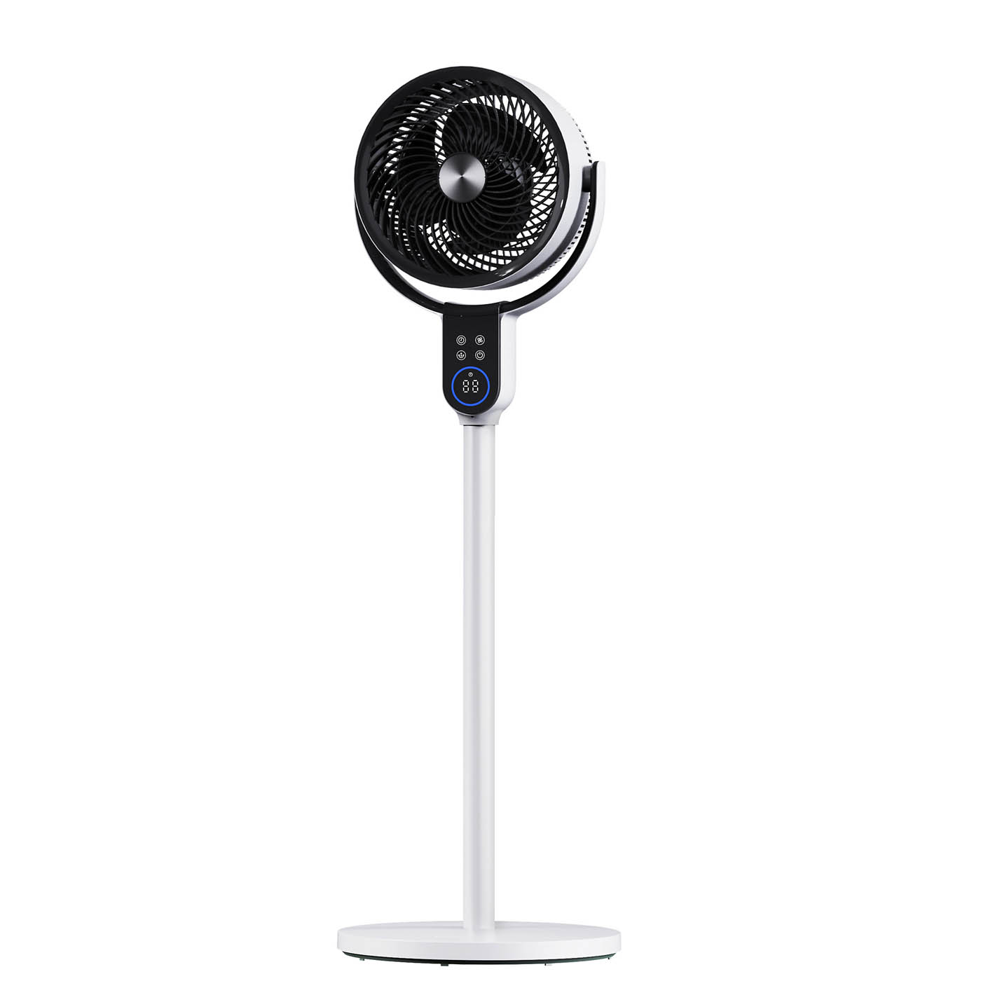 Pedestal Fan 13" White VS001-CF Oscillating 3 Speed Cooling Portable Compact - Image 1