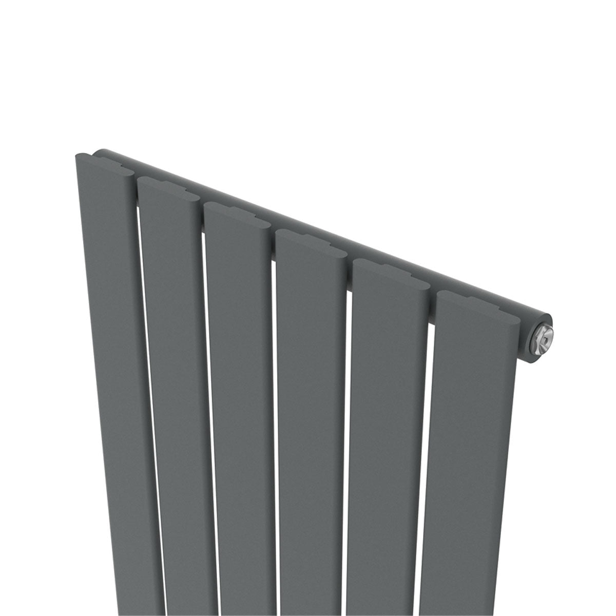 Designer Radiator Anthracite Vertical Steel Flat Panel Column (H)180x(W)45.2cm - Image 3