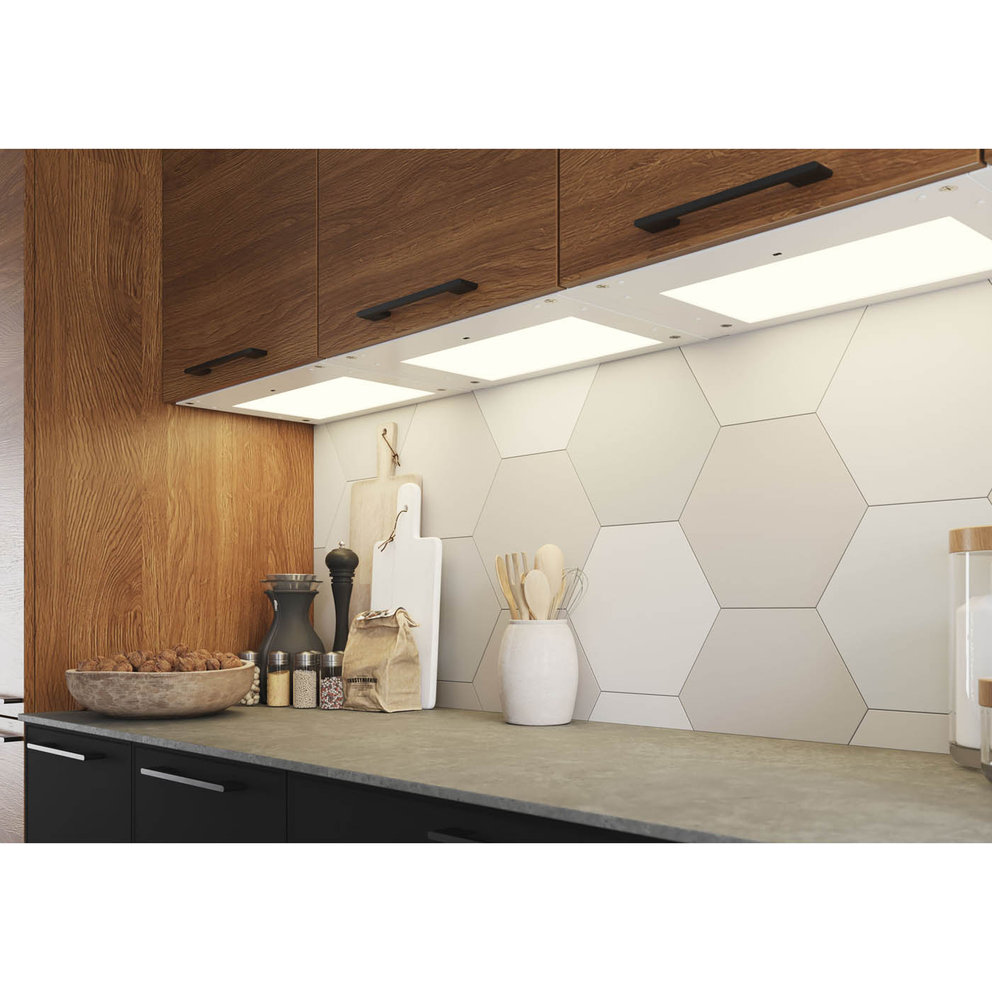 GoodHome Under Cabinet Light LED Cool white & warm white IP20 (L)319mm (W)464mm - Image 1