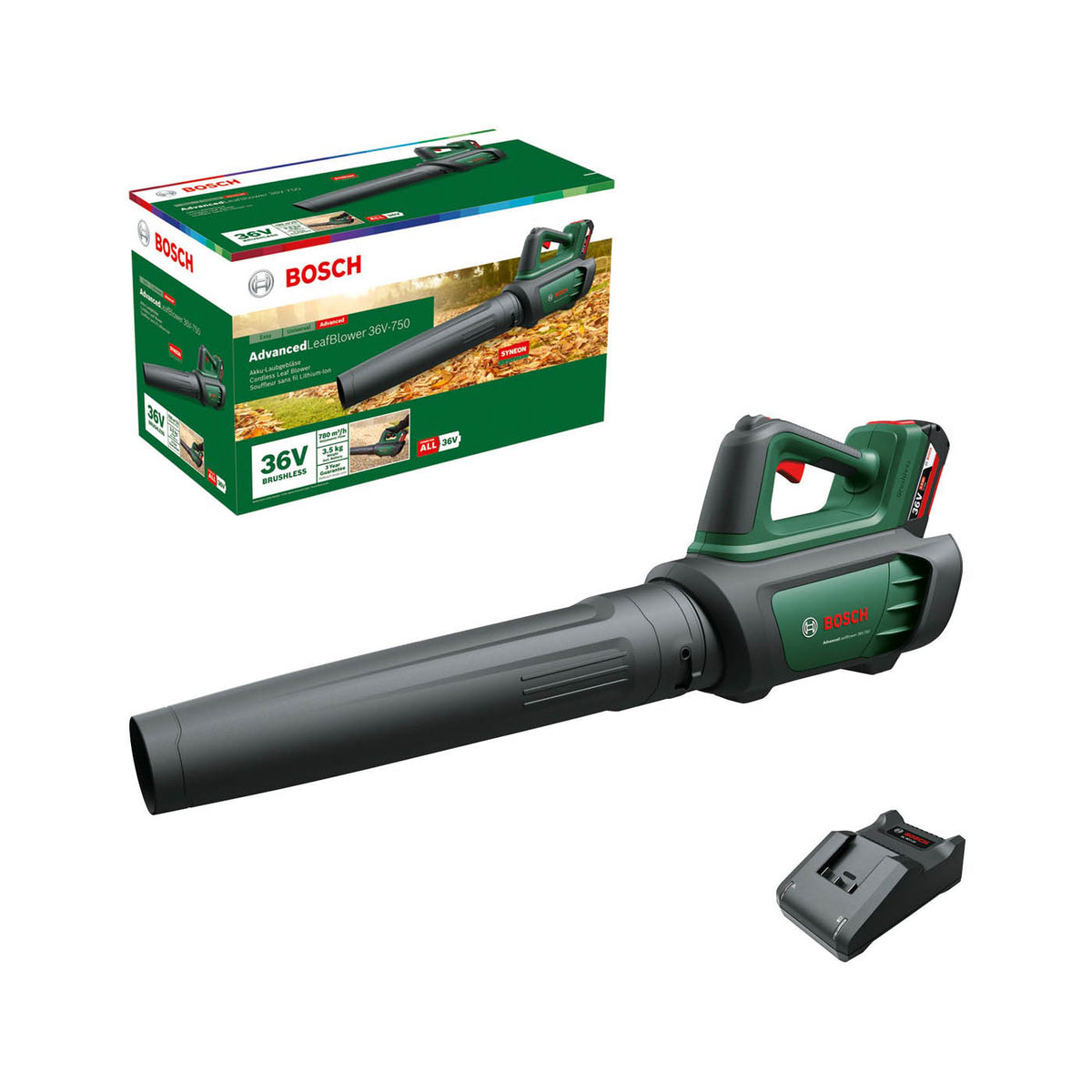 Bosch Garden Leaf Blower Cordless Soft Grip Powerful Advanced 36V-750 Body Only - Image 4