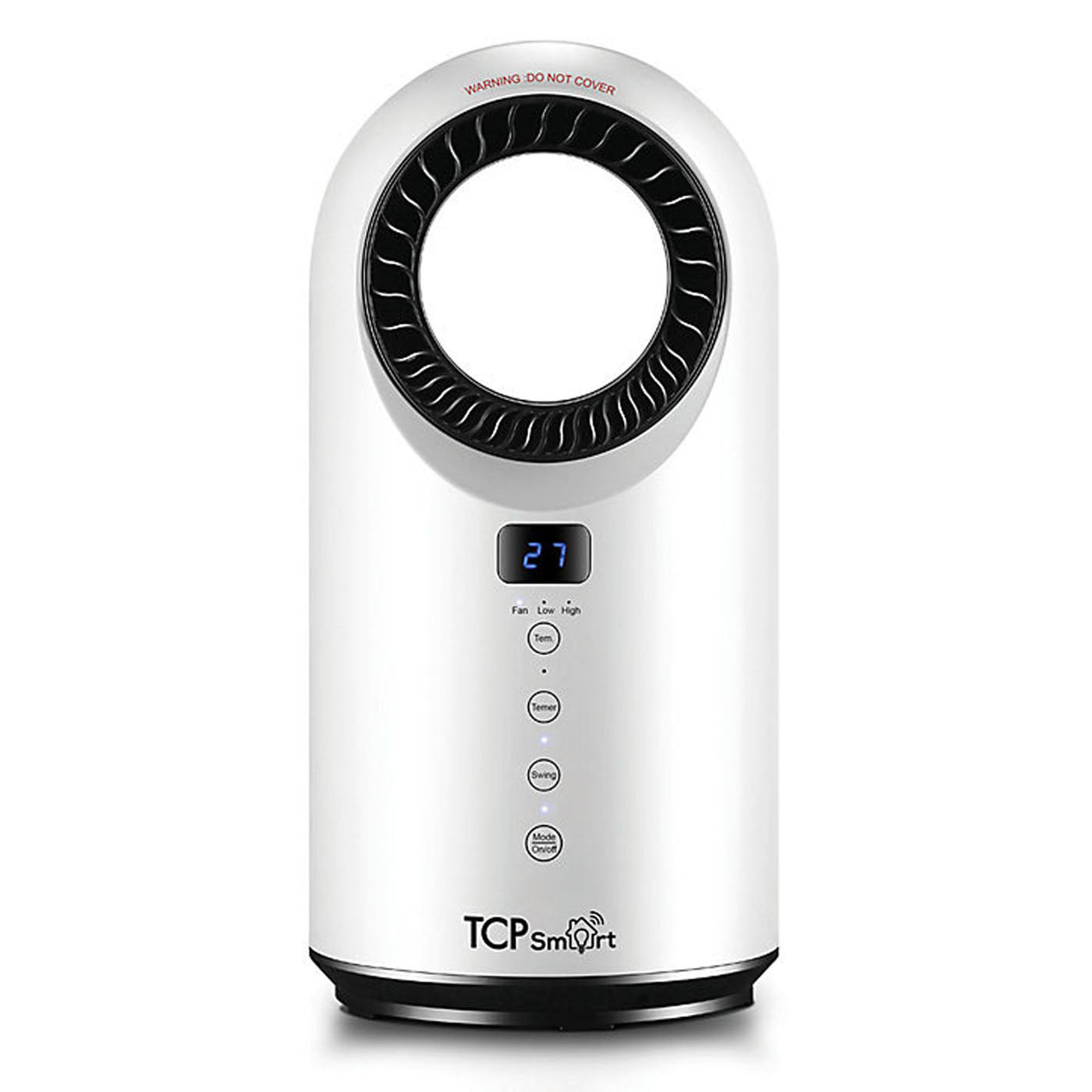 TCP Fan Heater Cooler Smart LED White Freestanding Plastic IPX0 1500 W - Image 2