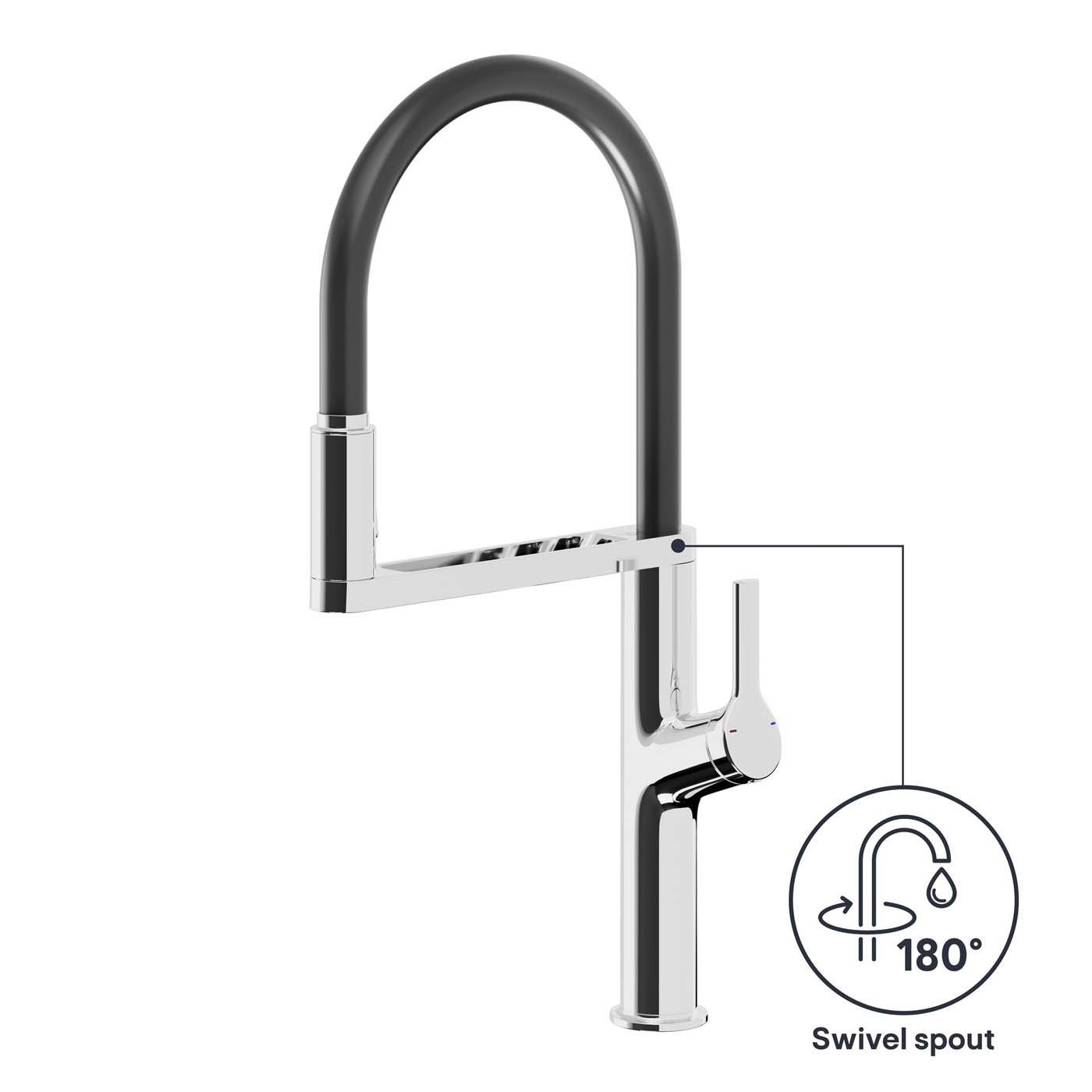 Kitchen Sink Sensor Tap Mixer Chrome Pull Out Swivel Spout Modern Faucet - Image 9