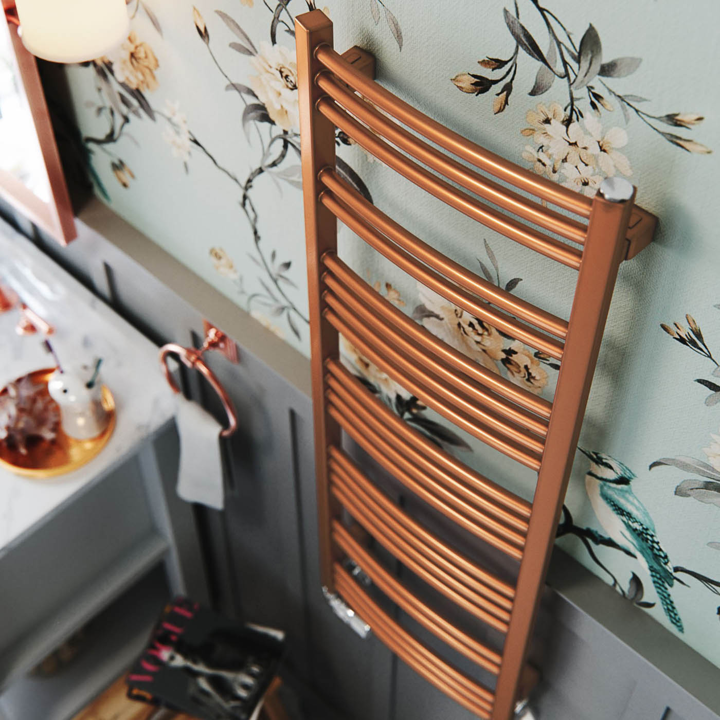 Terma Towel Rail Radiator Copper Flat Bathroom Warmer Ladder Modern 114.9x40cm - Image 6