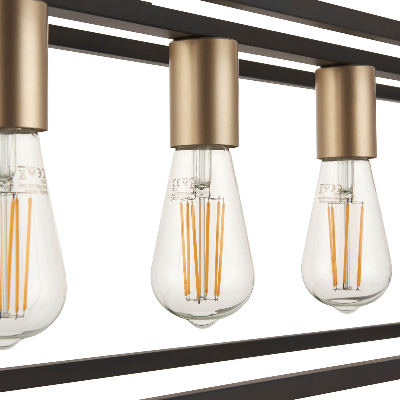 GoodHome Ceiling Light Harbour Studio York 4 Lamp Pendant - Image 6
