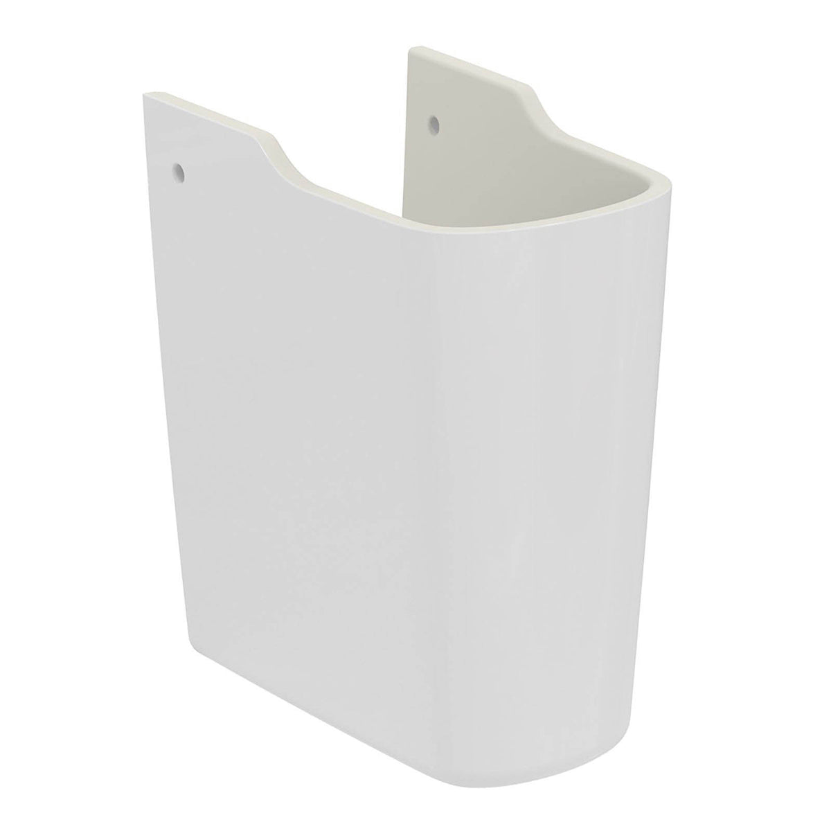 Ideal Standard Semi Pedestal White Bathroom Basin Wall Mounted (H)33.1cm - Image 1