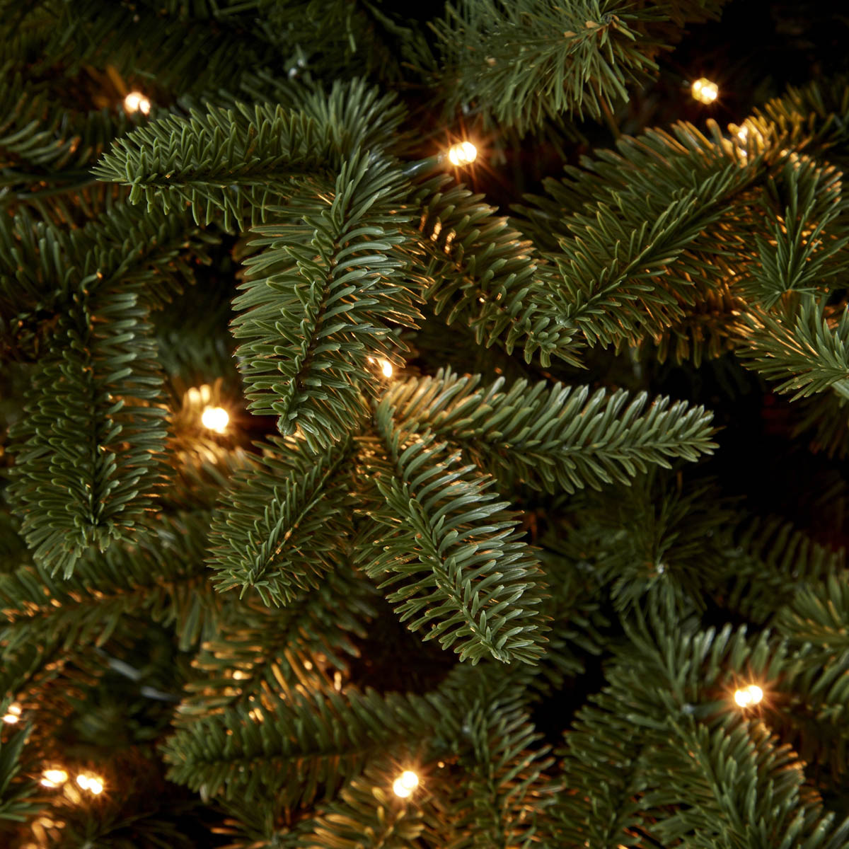 6ft Full Nordmann Warm white LED Hinged Pre-lit Artificial Christmas tree - Green - Image 7