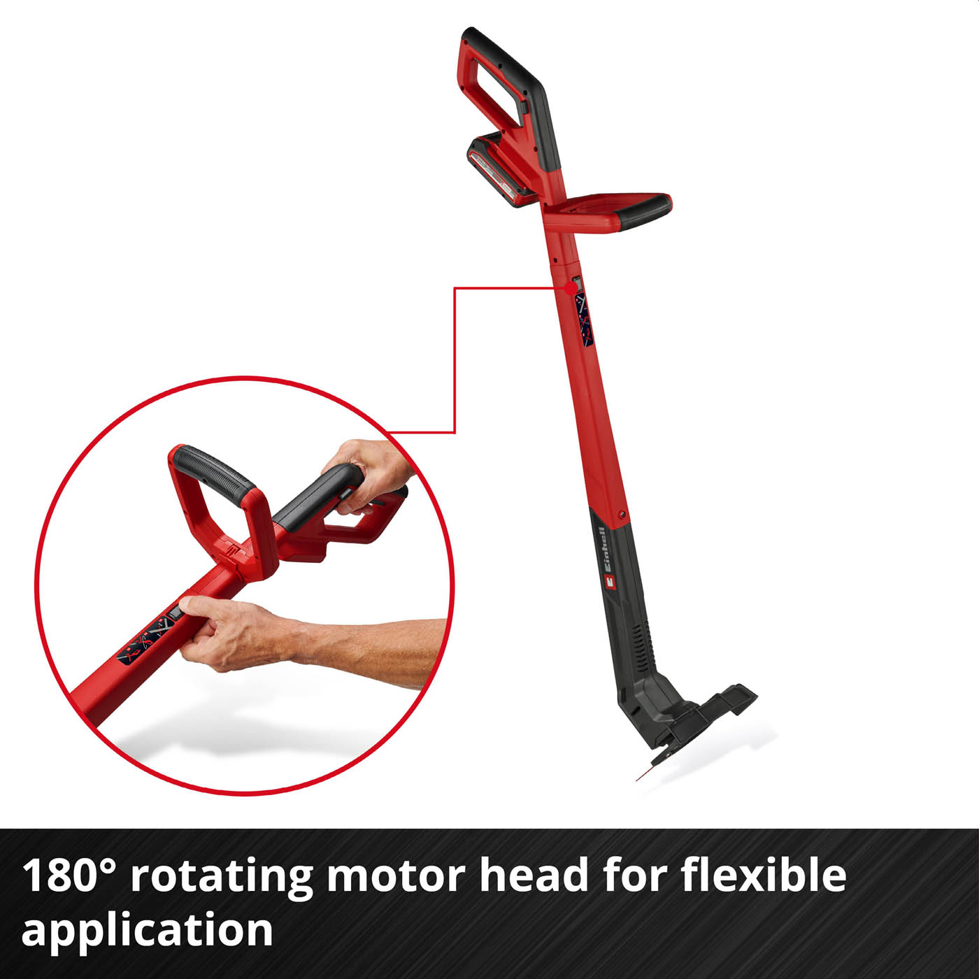 Einhell Cordless Rotary Push Lawnmower & Grass Trimmer Set 1 x 4Ah 18V - Image 5