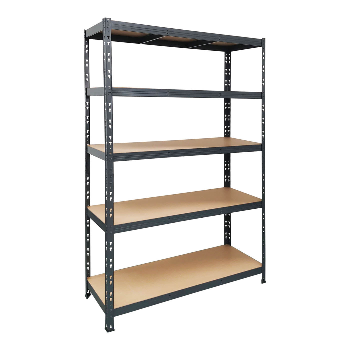 Garage Shelving Unit 5iTier MDF Steel Boltless Durable (H)1800 (W)1200 (D)400mm - Image 1