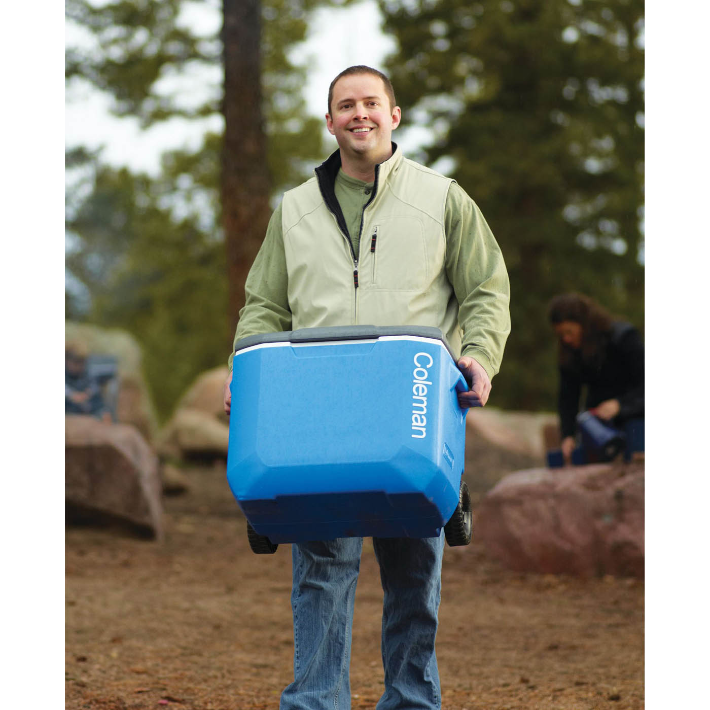 Coleman Performance 60QT Blue Cooler, 56L - Image 2