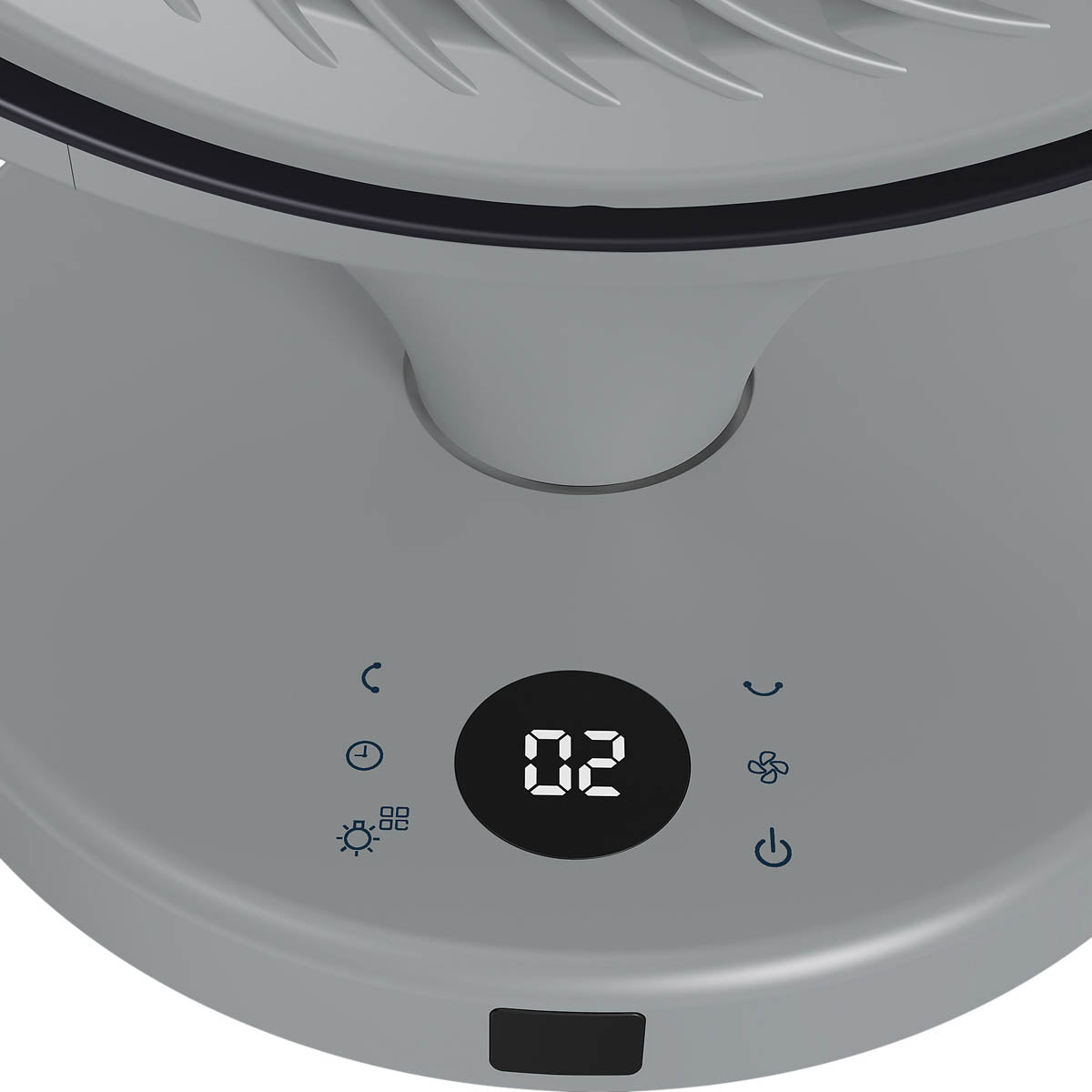 Desk Table Fan GHODF20-BKDC Grey Remote Control Oscillation Timer 8inch 41.5cm - Image 8