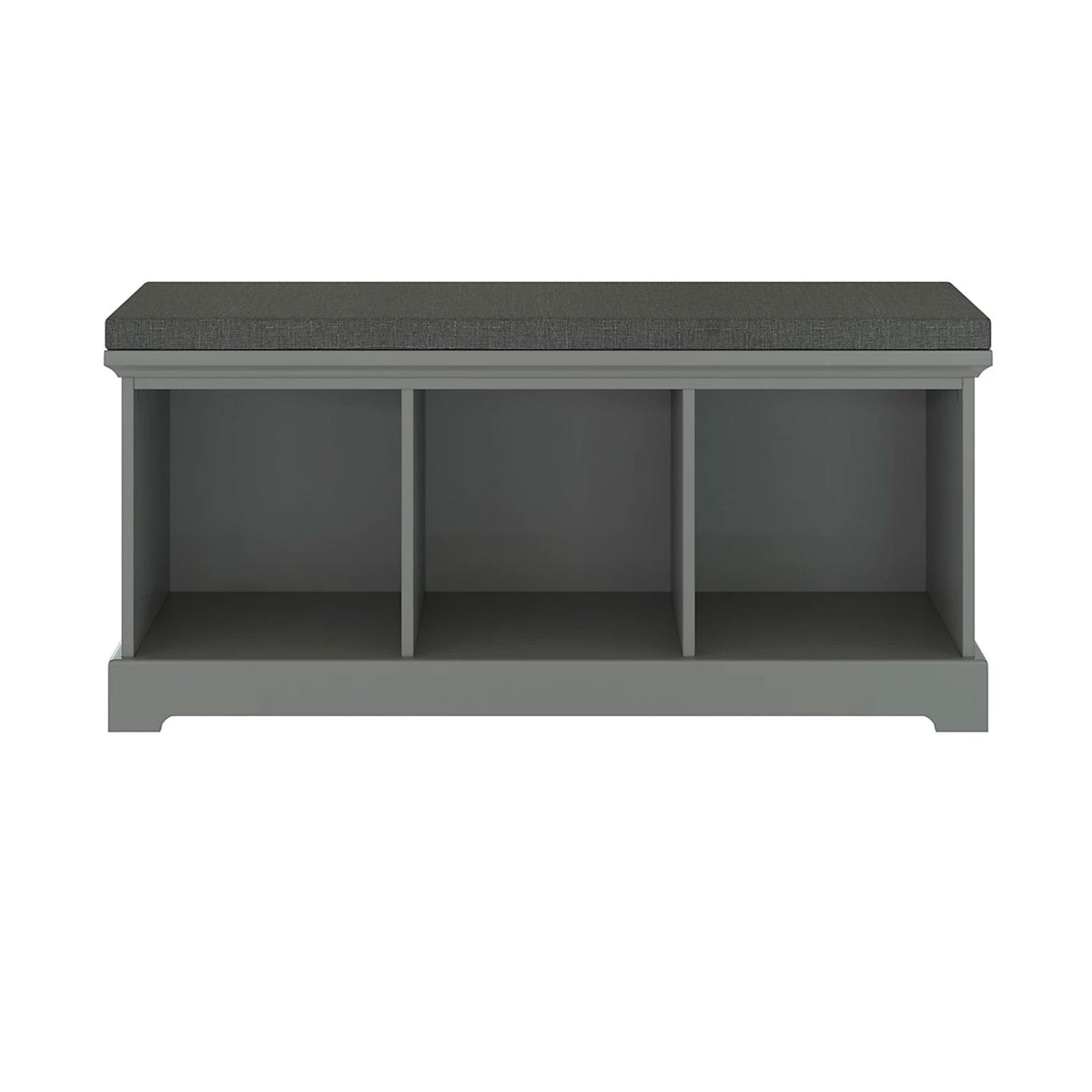 Flexi Storage Grey Mirrored Shoe Cabinet 3 Pair Hallway Storage Unit - Image 2