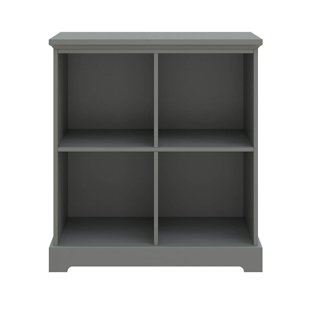 Flexi Storage 4 Cube Shelving Unit Grey Freestanding Bookcase Organizer - Image 1