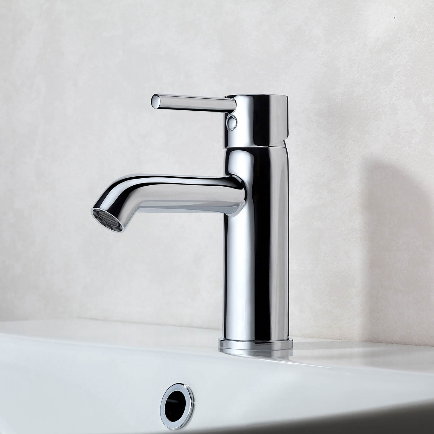 Bathroom Basin Tap Mixer Chrome Single Lever Brass Ceramic Cartridge Faucet - Image 4
