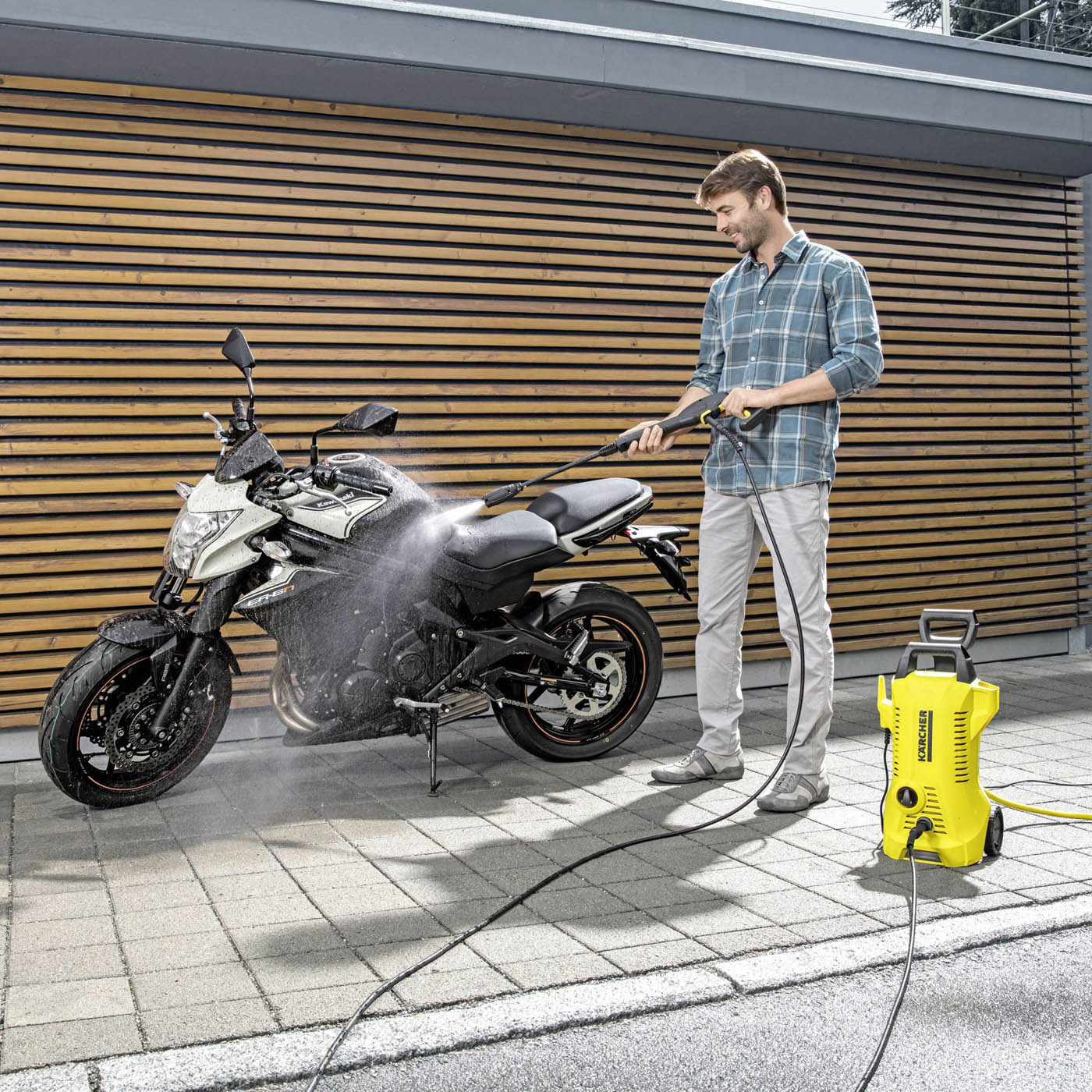 Karcher K2 High Pressure Washer Jet Power Control Corded Wheeled 110bar 1.4kW - Image 5