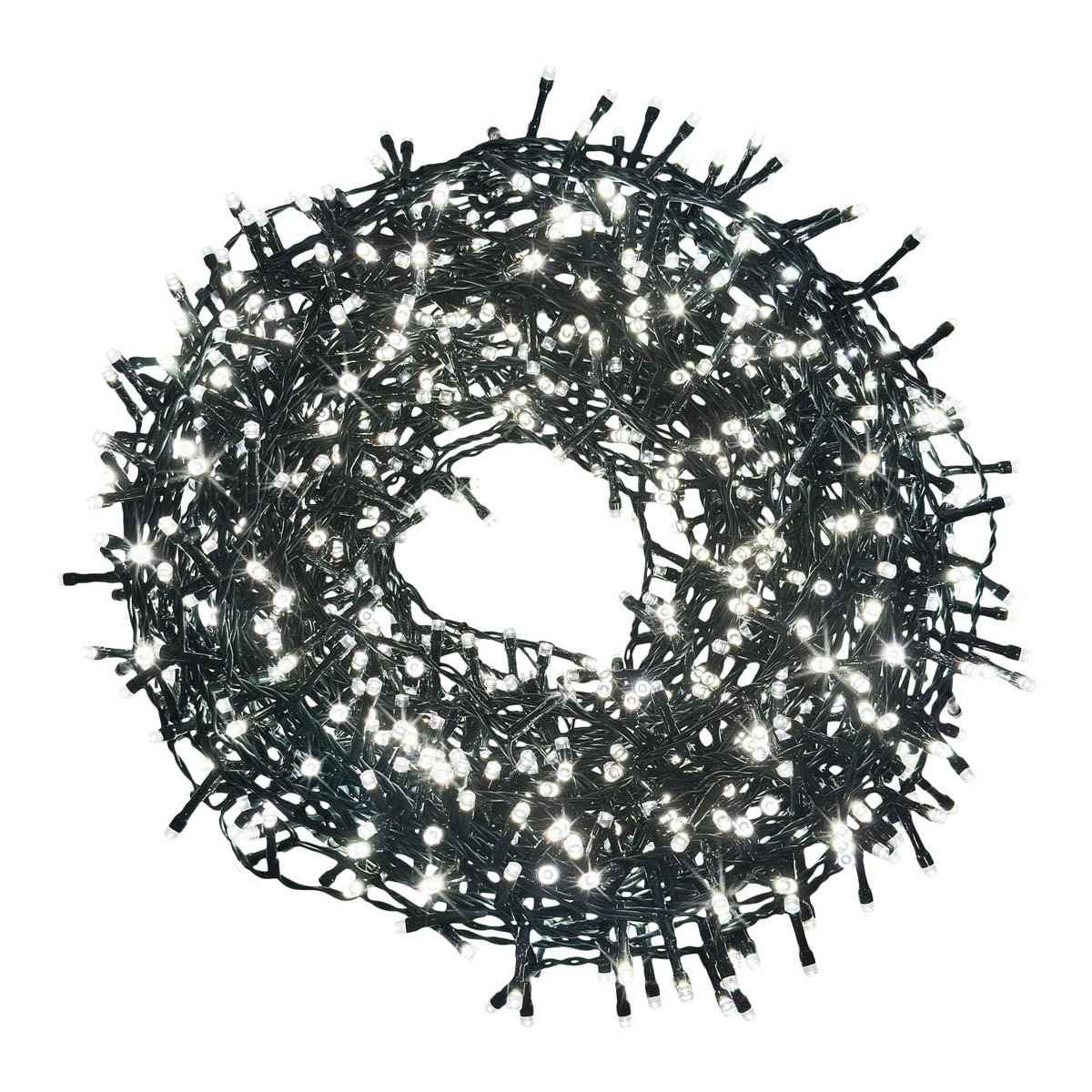 LED Christmas String Lights 1000 Ice White Timer Indoor Outdoor Home 39.97m - Image 1