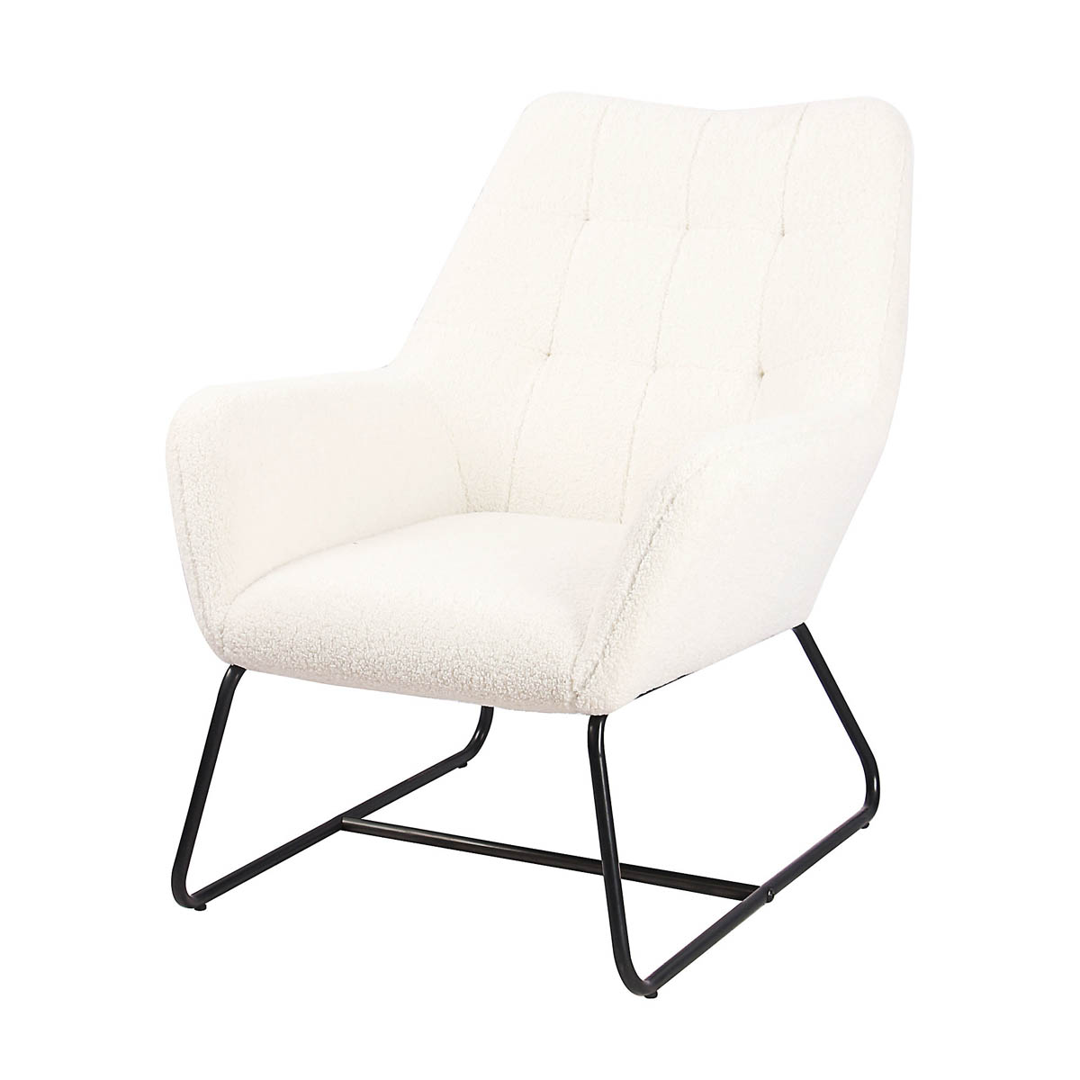 Accent Relaxer Chair Cream Living Room Bedroom Modern (H)800mm (W)650mm (D)815mm - Image 1