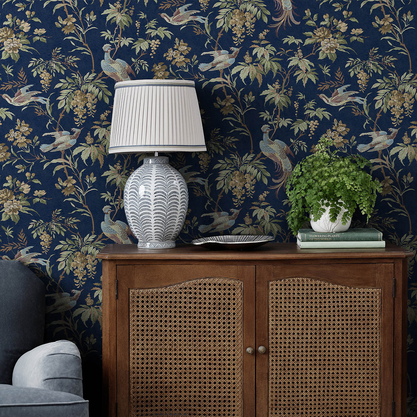 Laura Ashley Midnight Bird Classic Smooth Wallpaper - Image 2