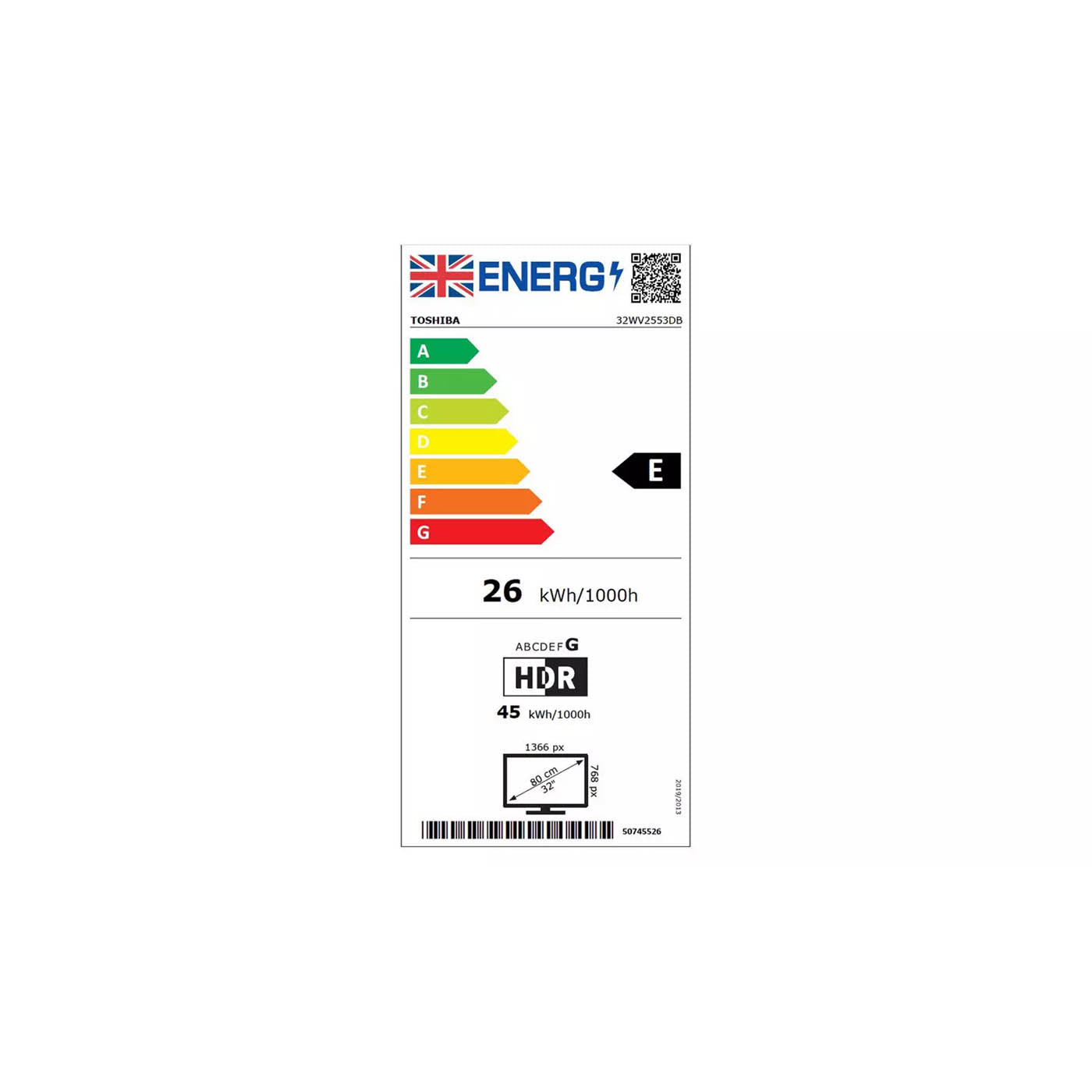 Toshiba HD Ready Smart TV 32 Inch 32WV2553DB HDR DLED Dolby Audio Freely - Image 2