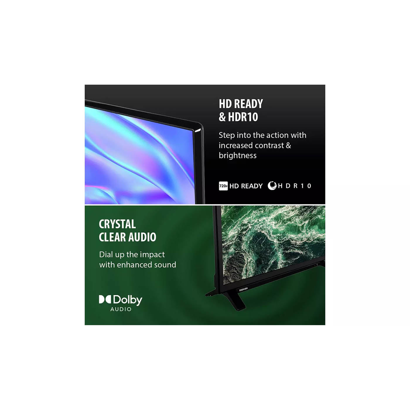 Toshiba HD Ready Smart TV 32 Inch 32WV2553DB HDR DLED Dolby Audio Freely - Image 4