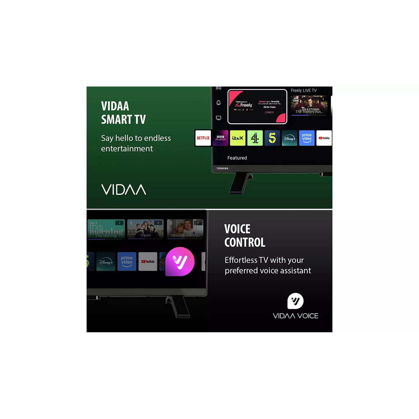 Toshiba HD Ready Smart TV 32 Inch 32WV2553DB HDR DLED Dolby Audio Freely - Image 5