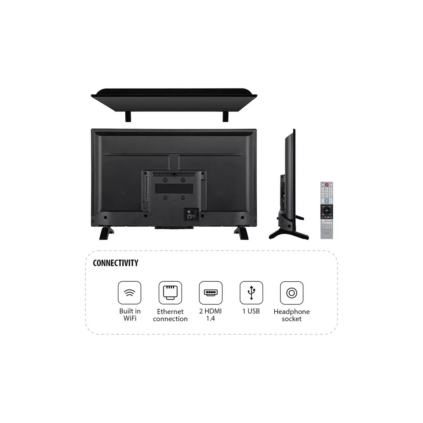 Toshiba HD Ready Smart TV 32 Inch 32WV2553DB HDR DLED Dolby Audio Freely - Image 7
