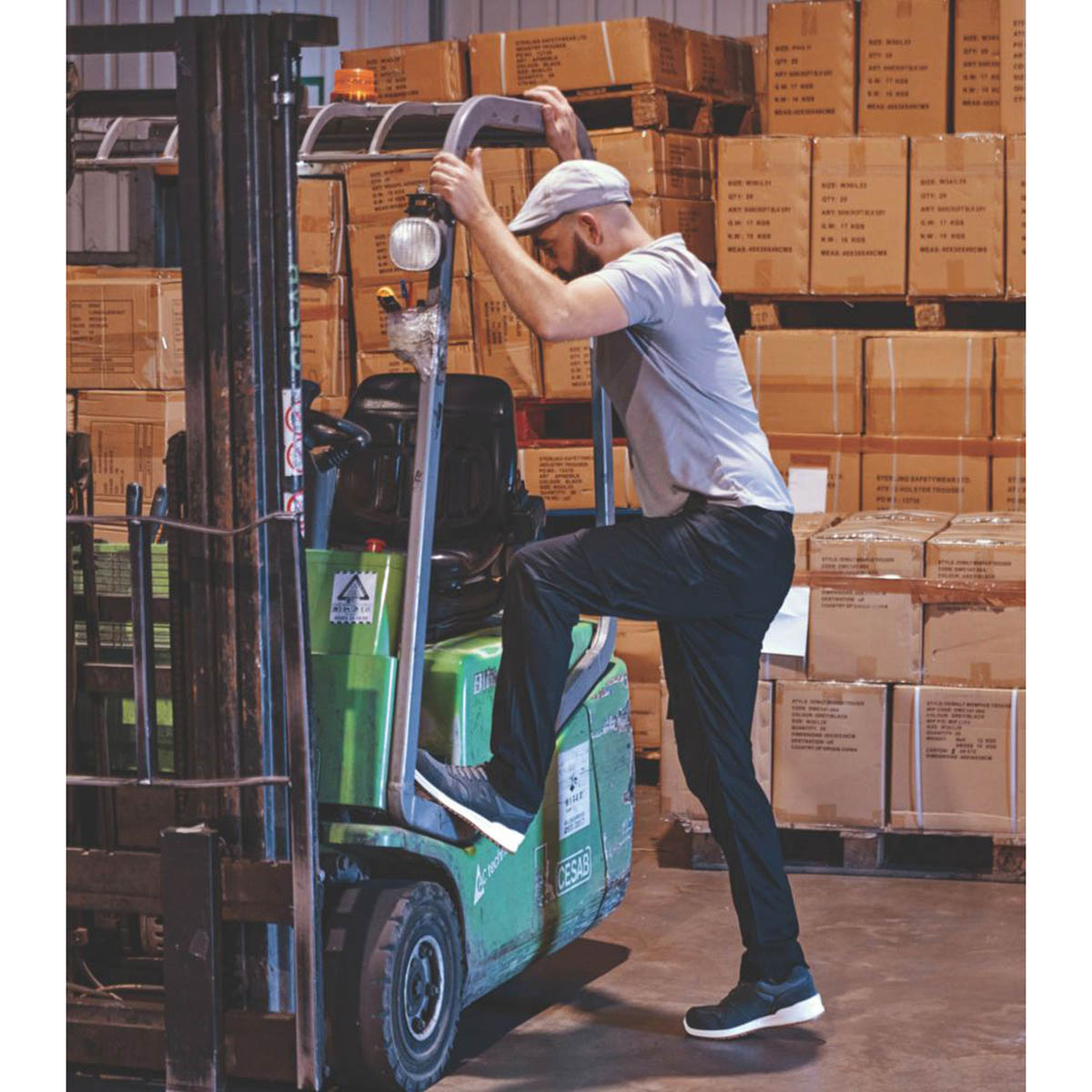 Apache Work Trousers Mens Slim Fit Black Lightweight Multi Pockets 38"W 29"L - Image 6